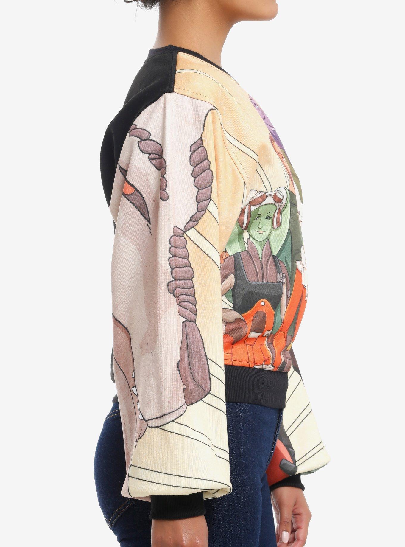 Her Universe Star Wars Rebels Mural Sweatshirt Her Universe Exclusive, MULTI, alternate