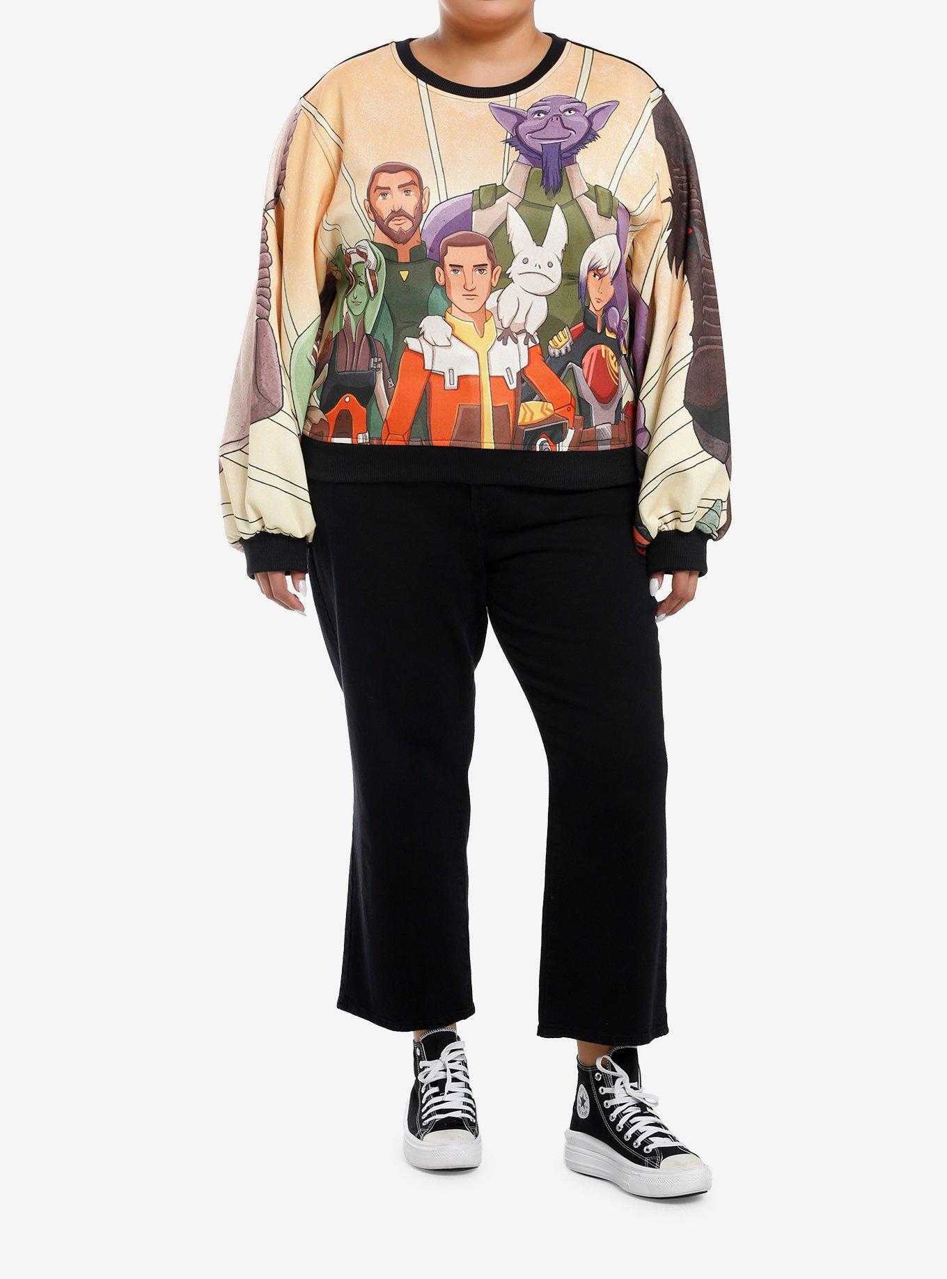 Her Universe Star Wars Rebels Mural Sweatshirt Plus Size Her Universe Exclusive, , hi-res