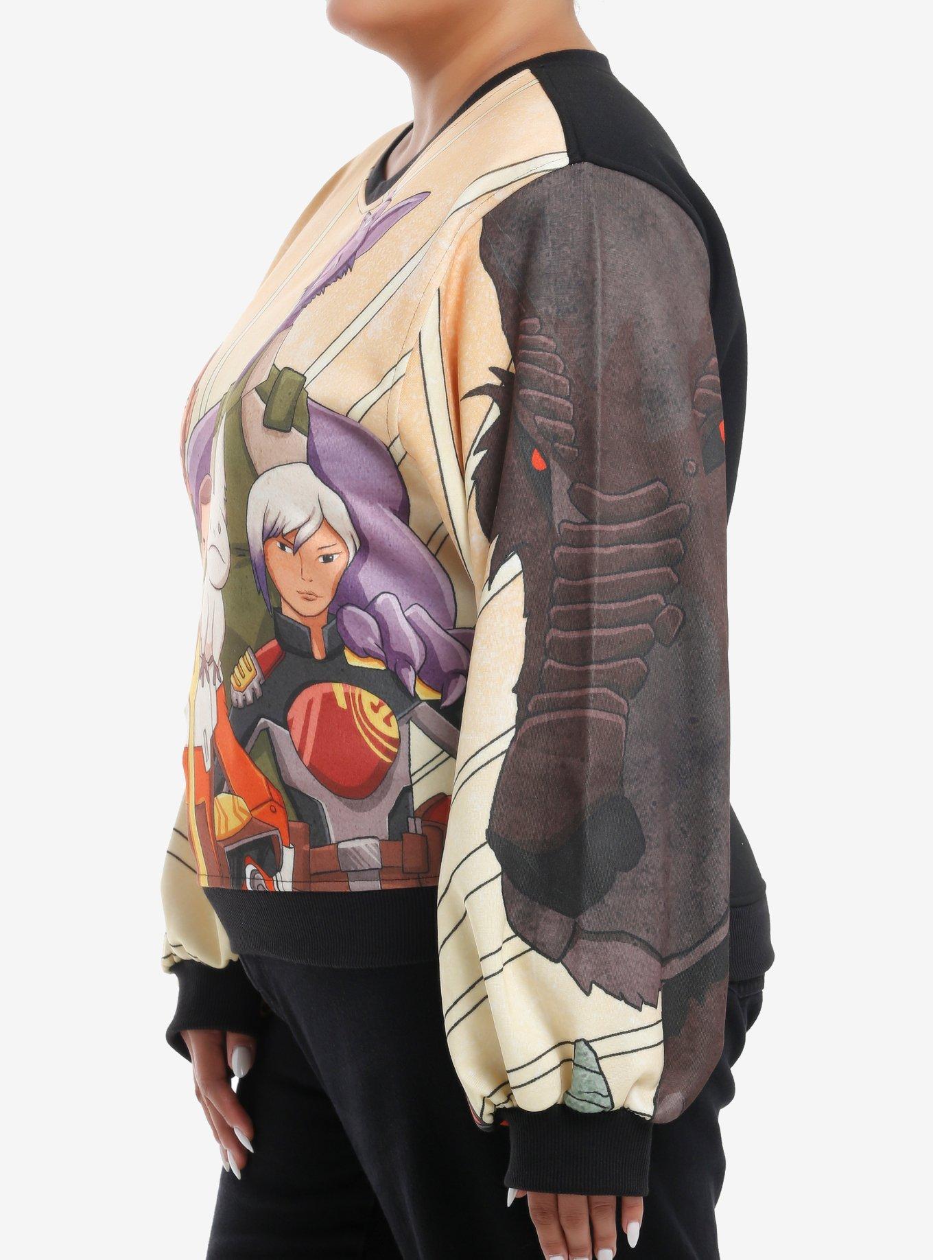 Her Universe Star Wars Rebels Mural Sweatshirt Plus Size Her Universe Exclusive, MULTI, alternate