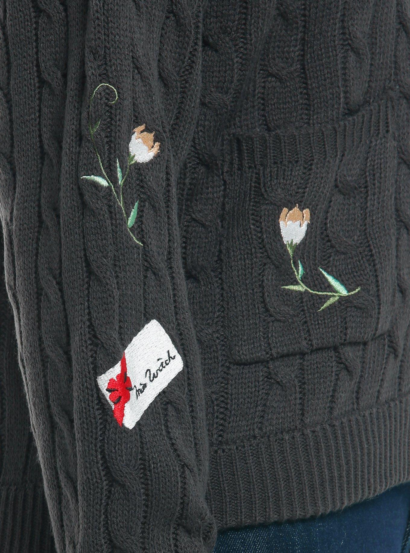 Her Universe Studio Ghibli® Kiki's Delivery Service Jiji Cable Knit Hooded Cardigan, MULTI, alternate