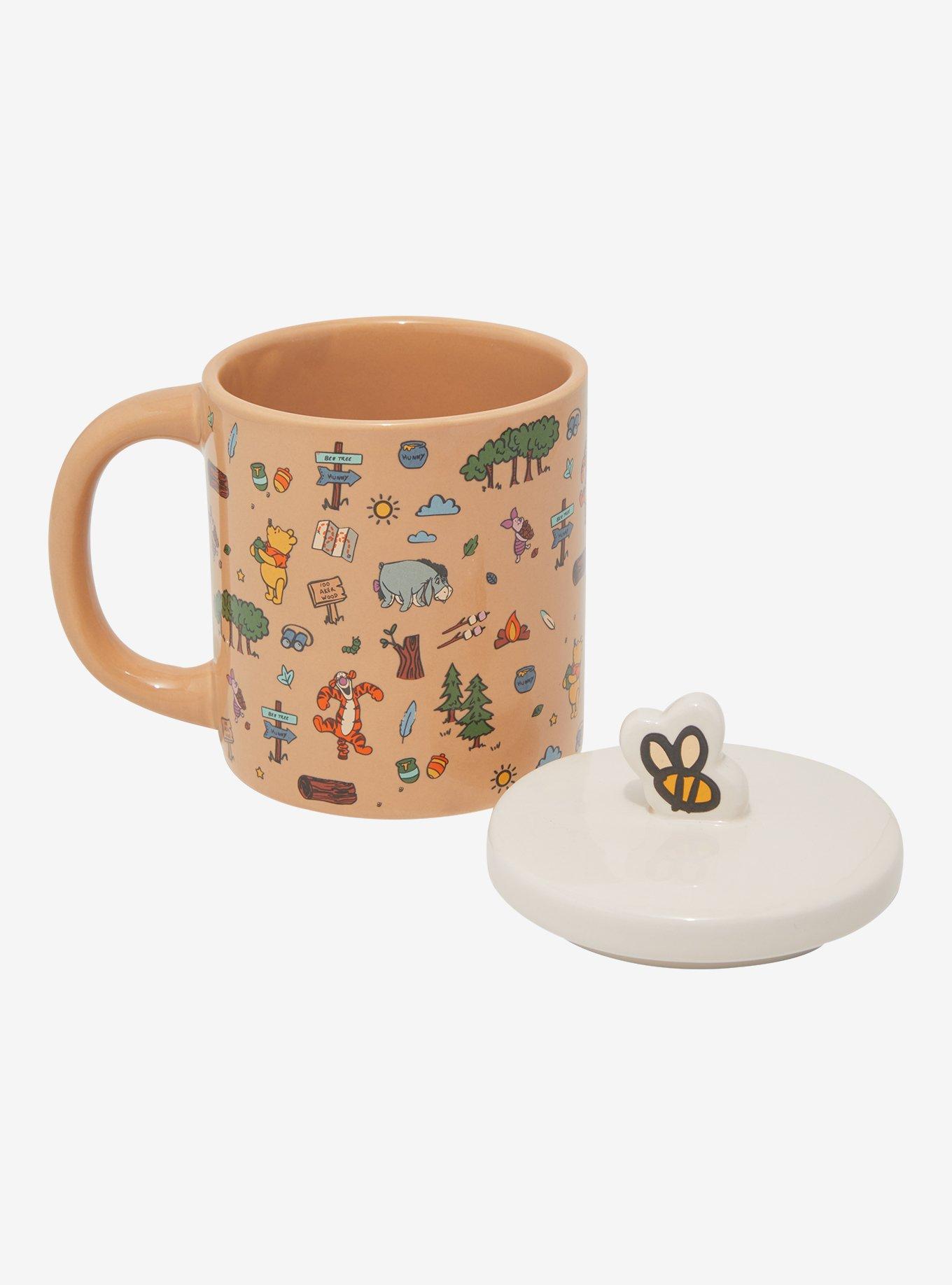 Disney Winnie the Pooh Camping Icons Allover Mug with Lid - BoxLunch Exclusive, , alternate