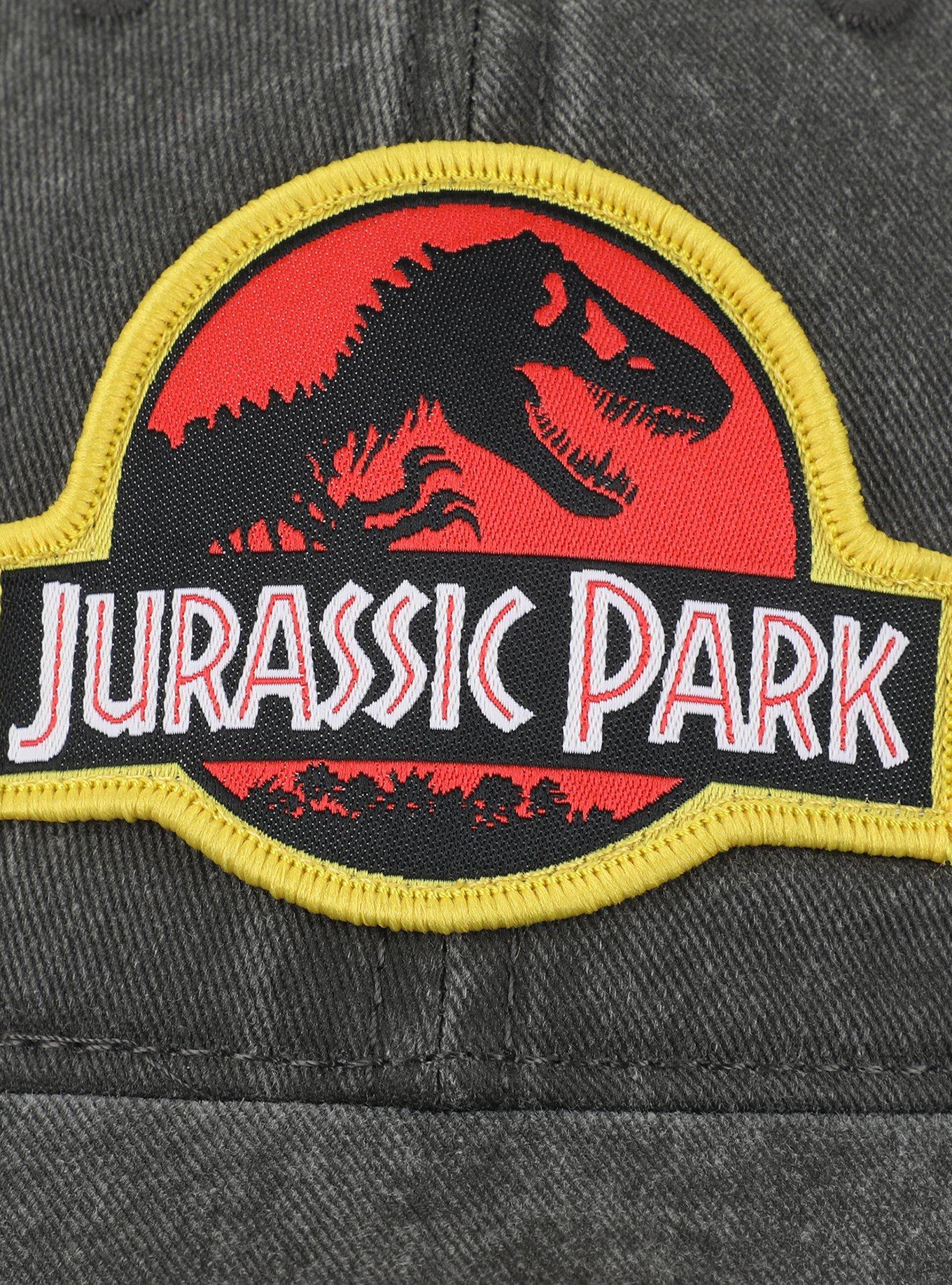 Jurassic Park Logo Dark Wash Dad Cap, , alternate