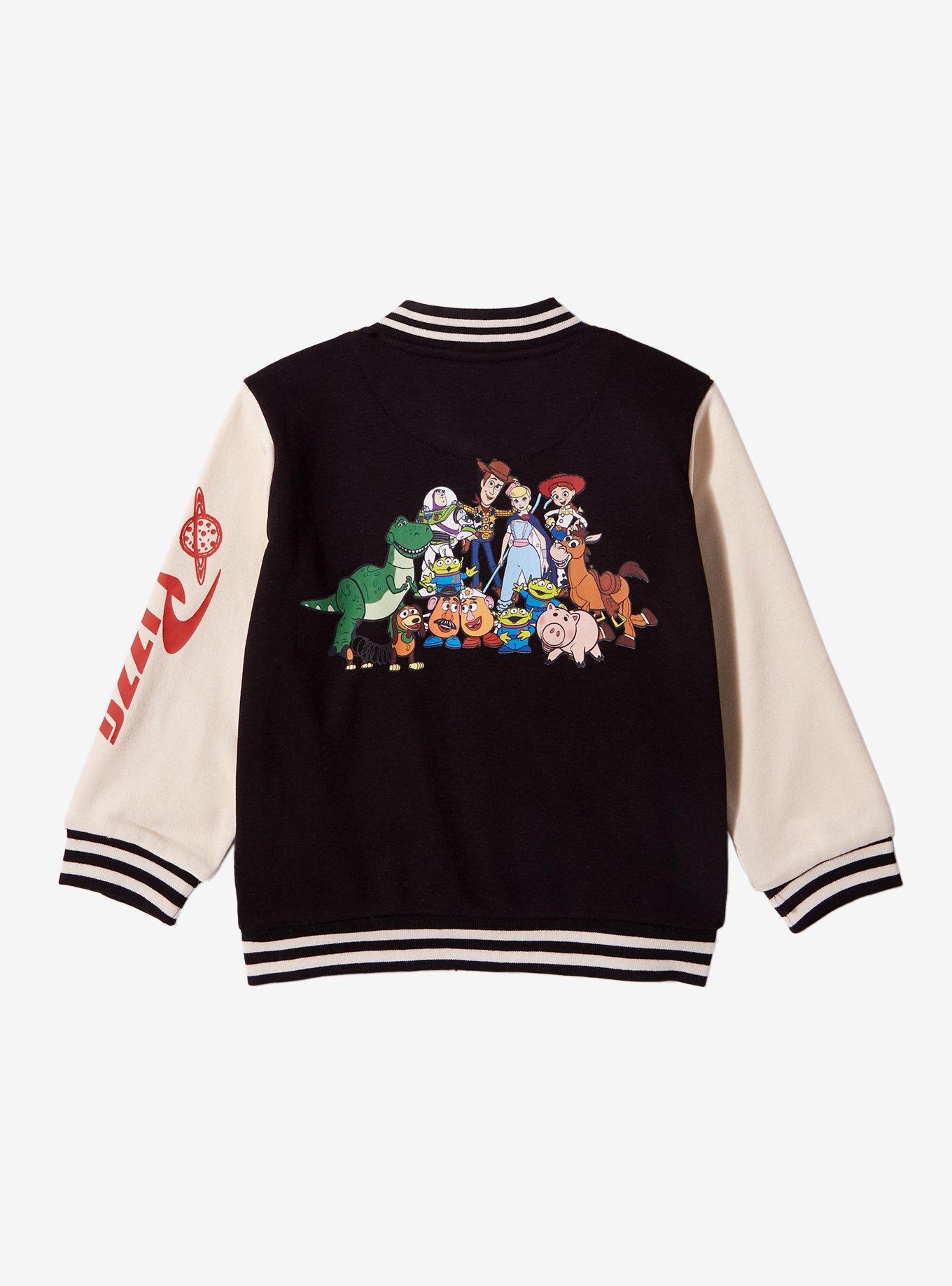 Disney Pixar Toy Story Icons Toddler Varsity Jacket - BoxLunch Exclusive, BLACK, alternate