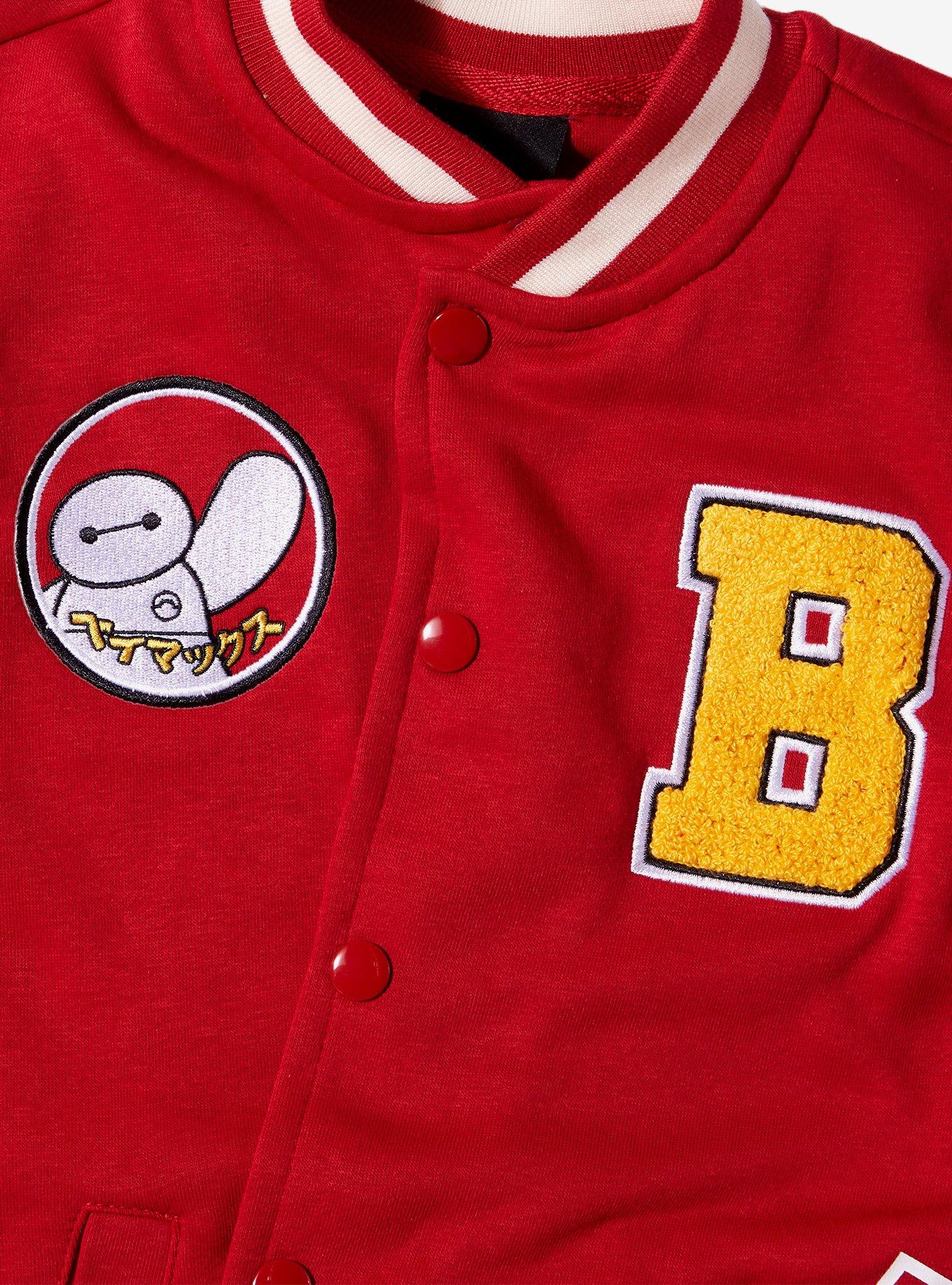 Disney Big Hero 6 Baymax Youth Varsity Jacket - BoxLunch Exclusive, RED, alternate