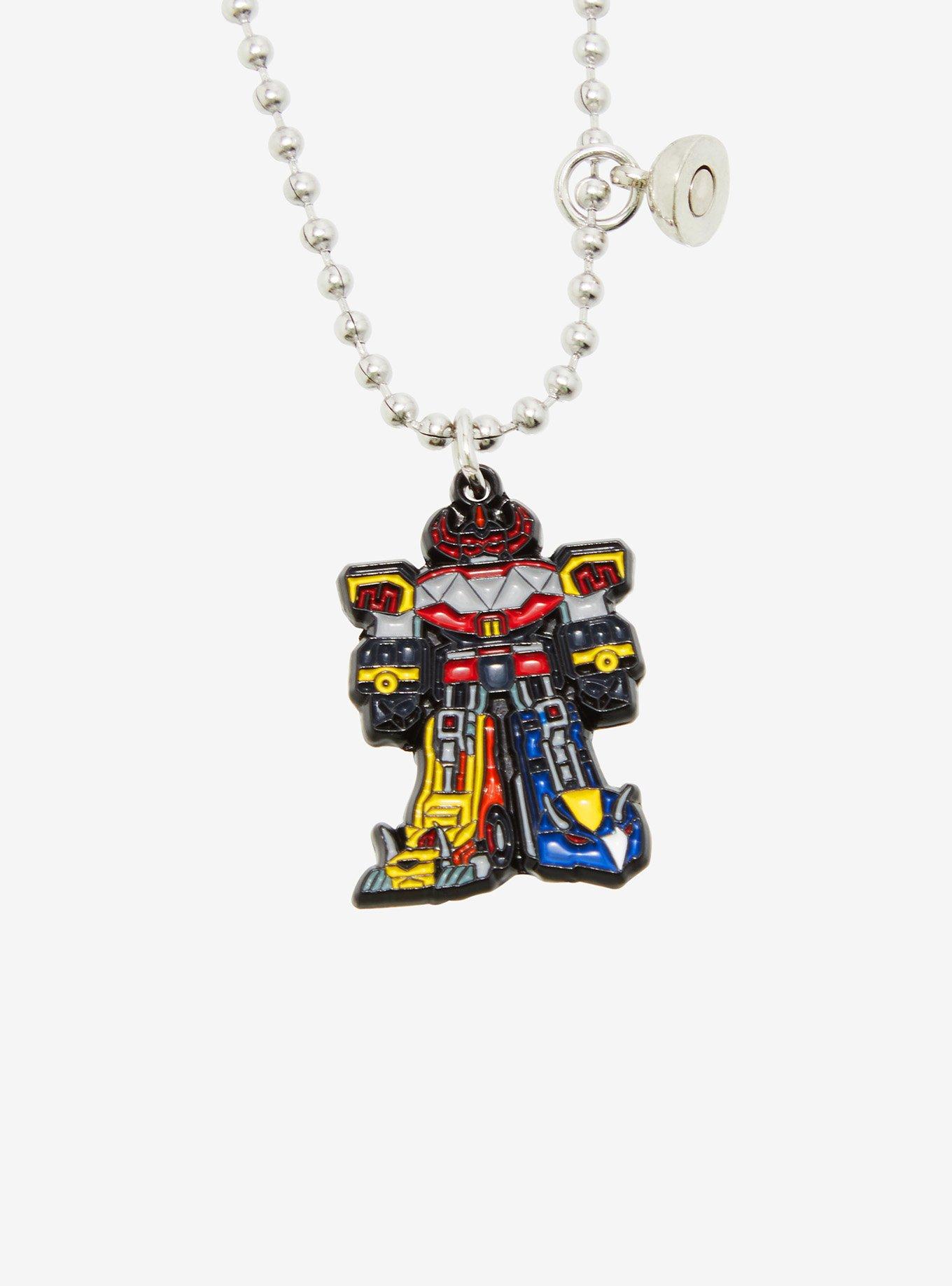 Mighty Morphin' Power Rangers Megazord & Dragonzord Best Friend Necklace Set, , alternate
