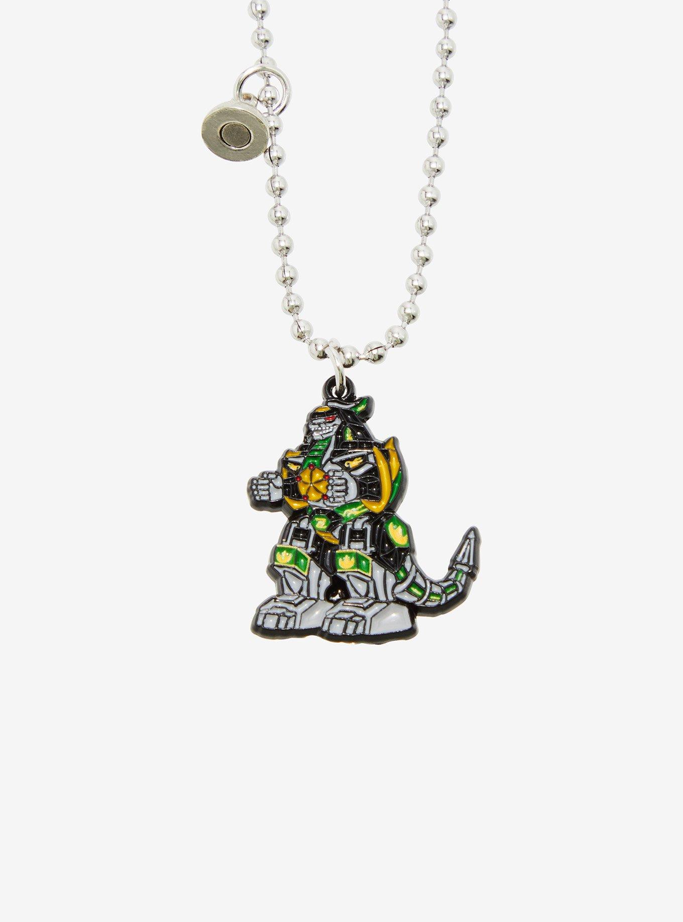 Mighty Morphin' Power Rangers Megazord & Dragonzord Best Friend Necklace Set