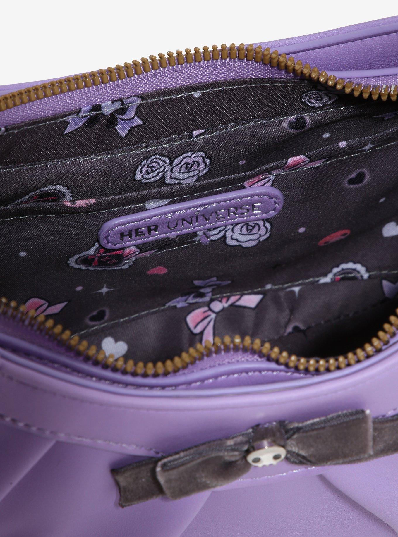 Her Universe Kuromi Lavender Shoulder Bag With Mirror Key Chain, , alternate