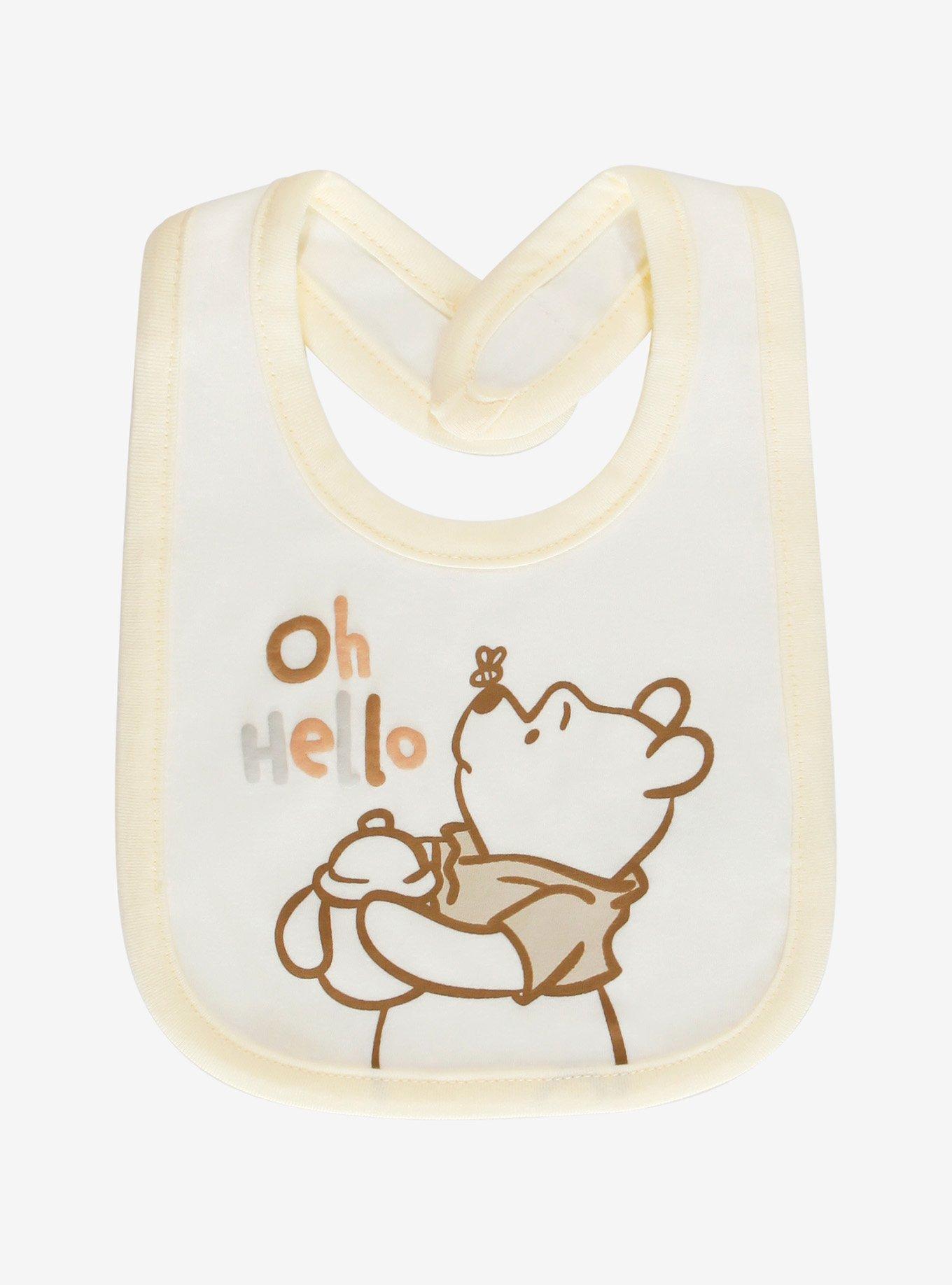 Disney Winnie the Pooh Pooh Bear and Friends Neutral Bib Set, , alternate