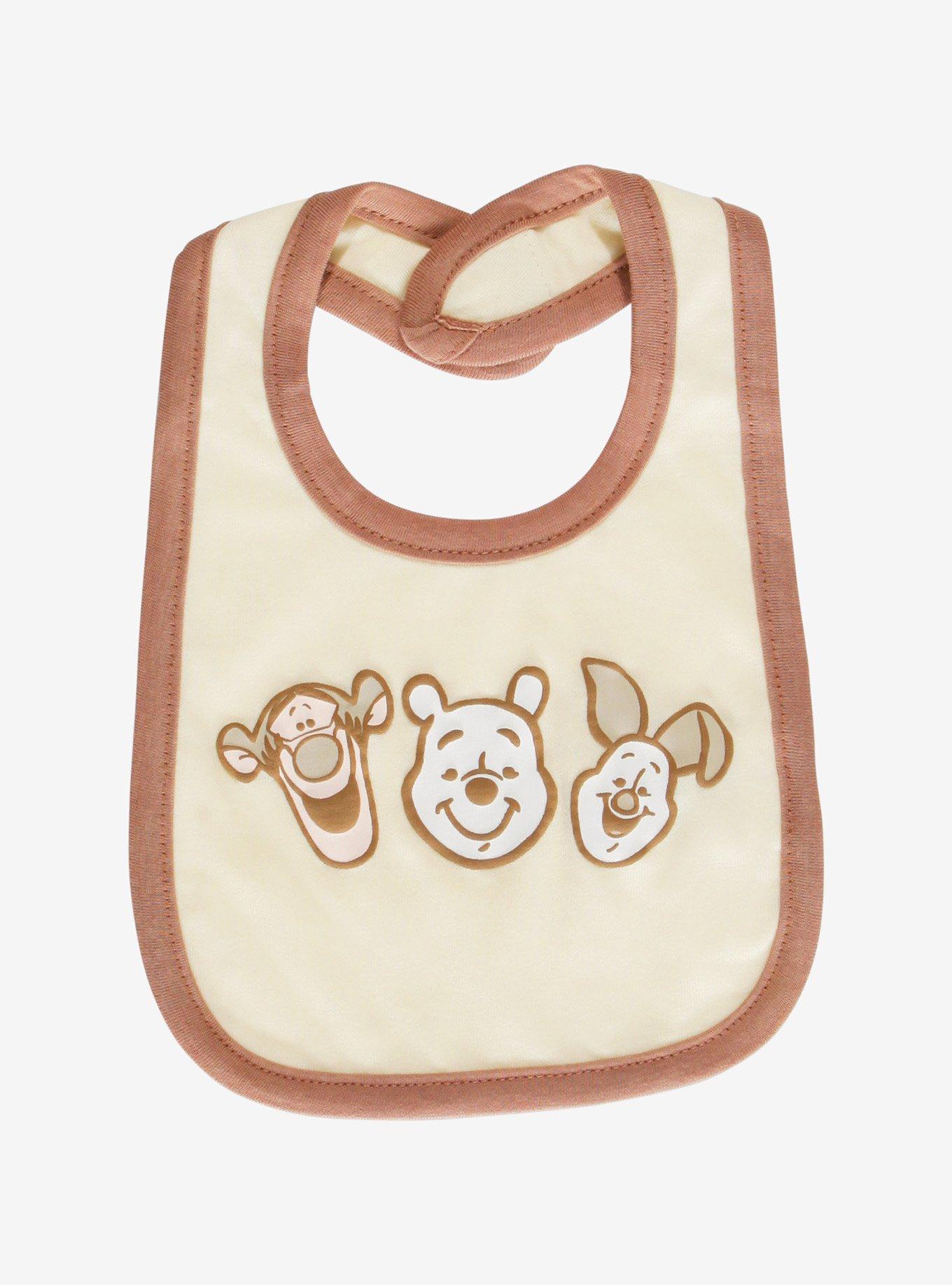 Disney Winnie the Pooh Pooh Bear and Friends Neutral Bib Set, , alternate