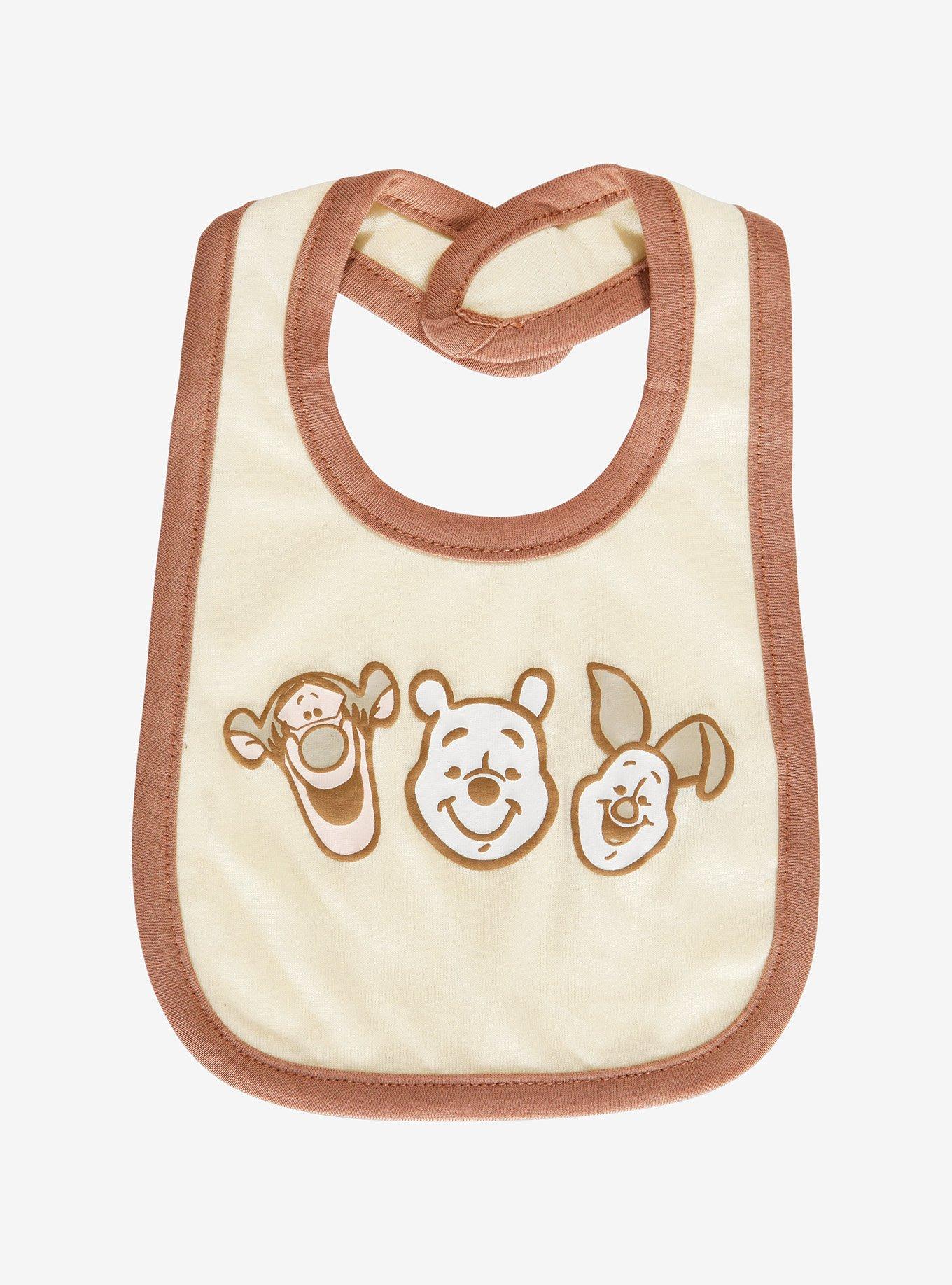 Disney Winnie the Pooh Pooh Bear and Friends Neutral Bib Set, , alternate