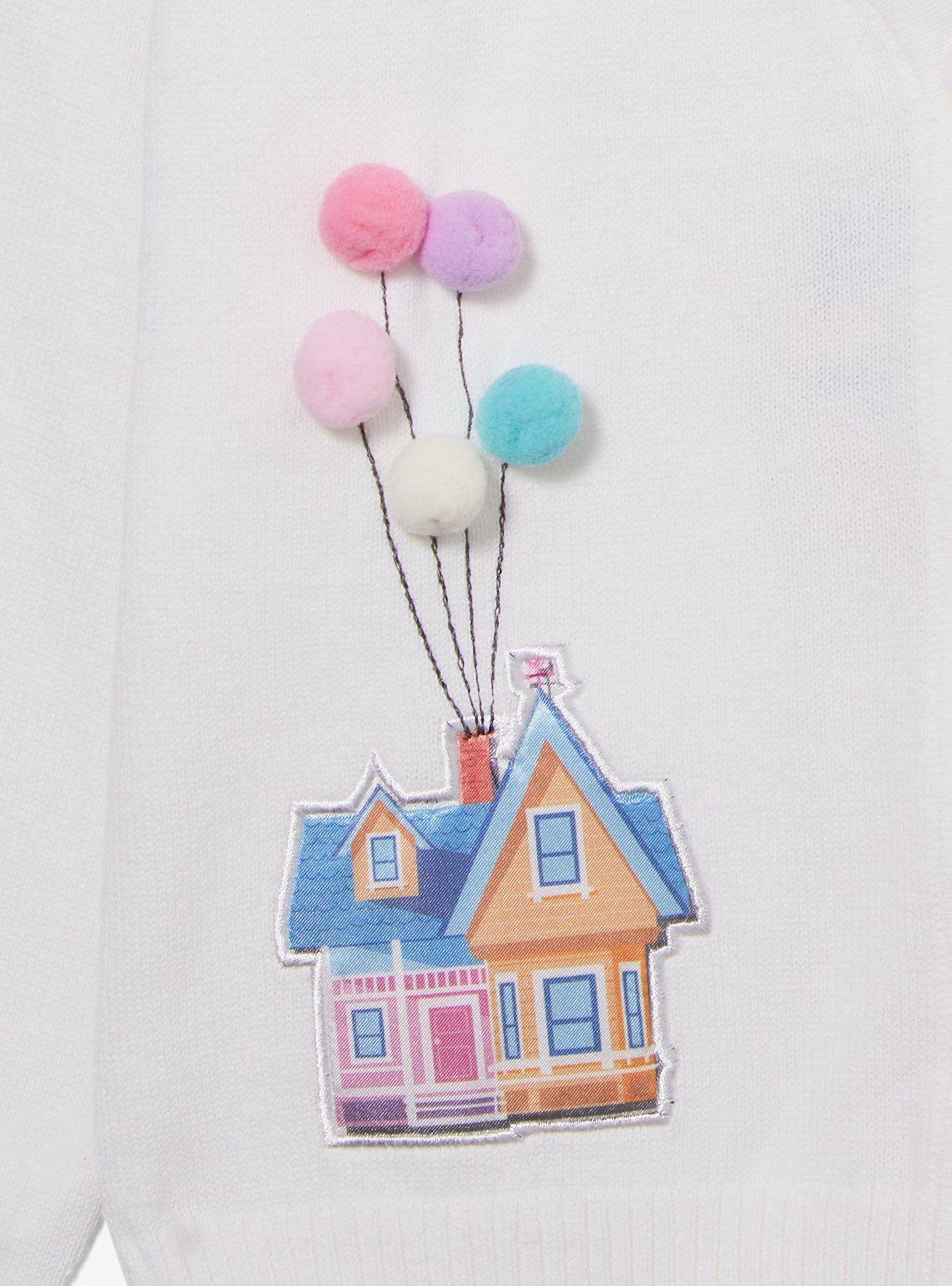 Disney Pixar Up Balloon House Pom Pom Toddler Cardigan, MULTI, alternate