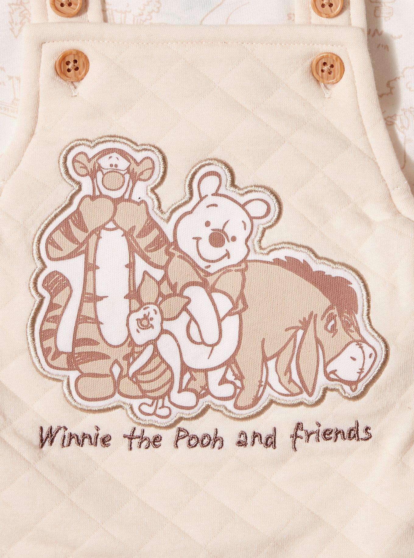 Disney Winnie the Pooh Characters Quilted Infant T-Shirt & Overall Set - BoxLunch Exclusive, MULTI, alternate