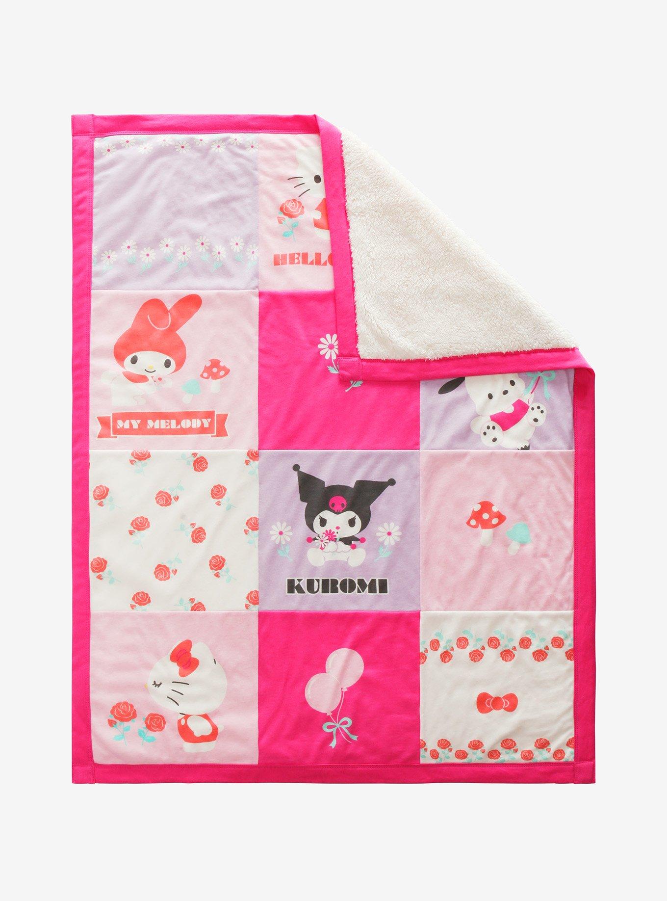 Sanrio Hello Kitty and Friends Retro Quilted Baby Blanket, , alternate