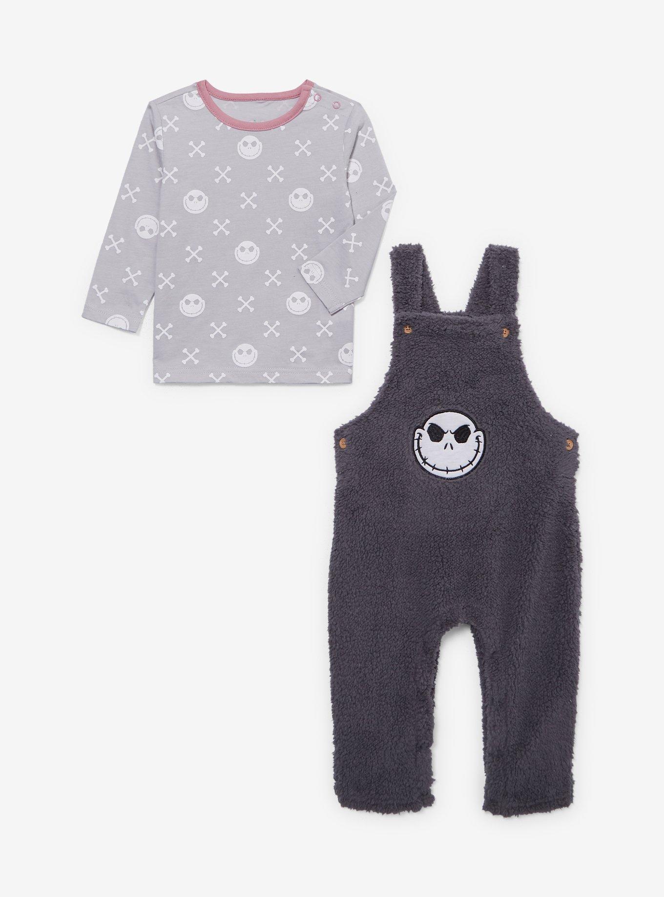 Disney The Nightmare Before Christmas Jack Skellington Infant Sherpa Overalls & Shirt Set, MULTI, alternate
