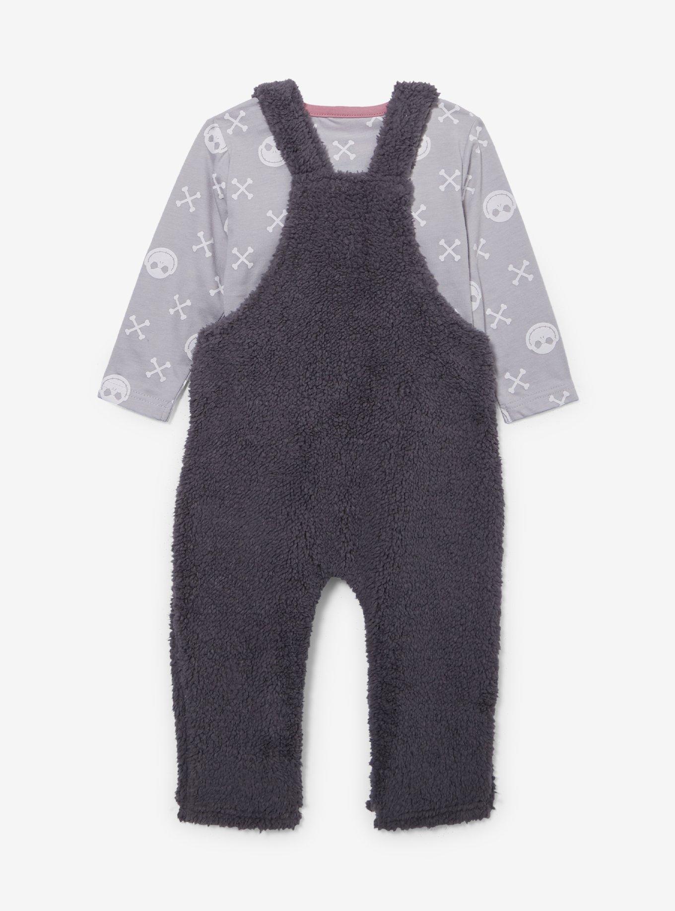 Disney The Nightmare Before Christmas Jack Skellington Infant Sherpa Overalls & Shirt Set, MULTI, alternate