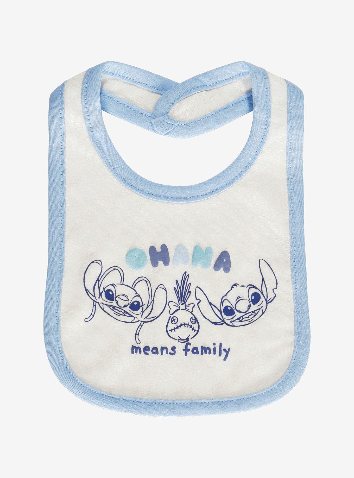 Disney Lilo & Stitch Angel & Stitch Blue Bib Set, , alternate