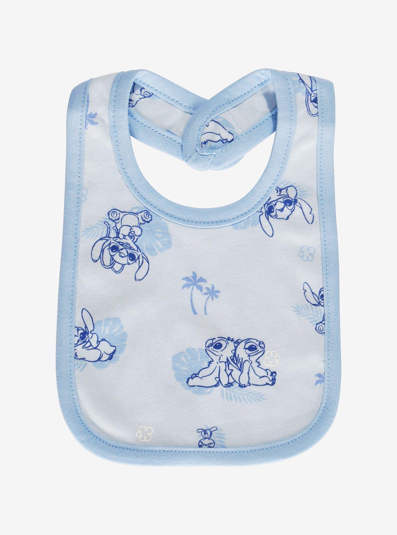 Disney Lilo & Stitch Angel & Stitch Blue Bib Set, , alternate