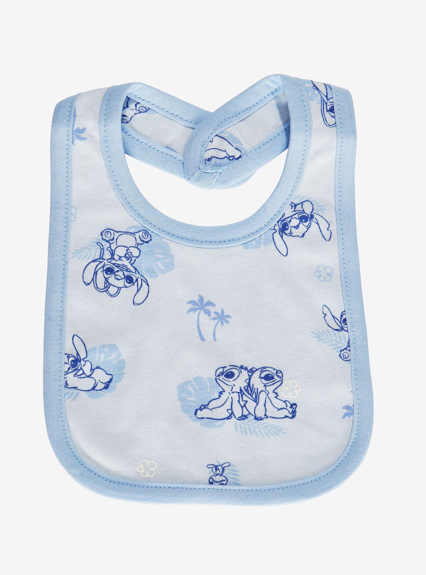 Disney Lilo & Stitch Angel & Stitch Blue Bib Set, , alternate