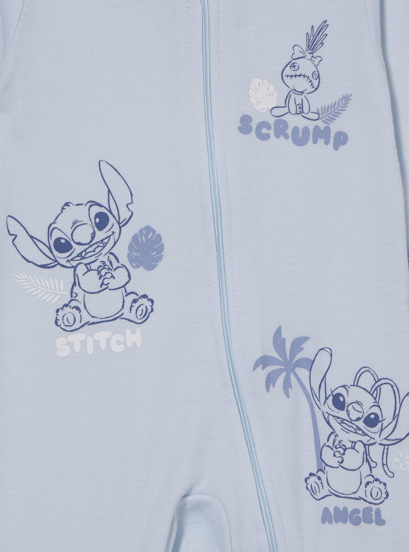 Disney Lilo & Stitch Angel, Stitch, & Scrump Infant One-Piece, MULTI, alternate