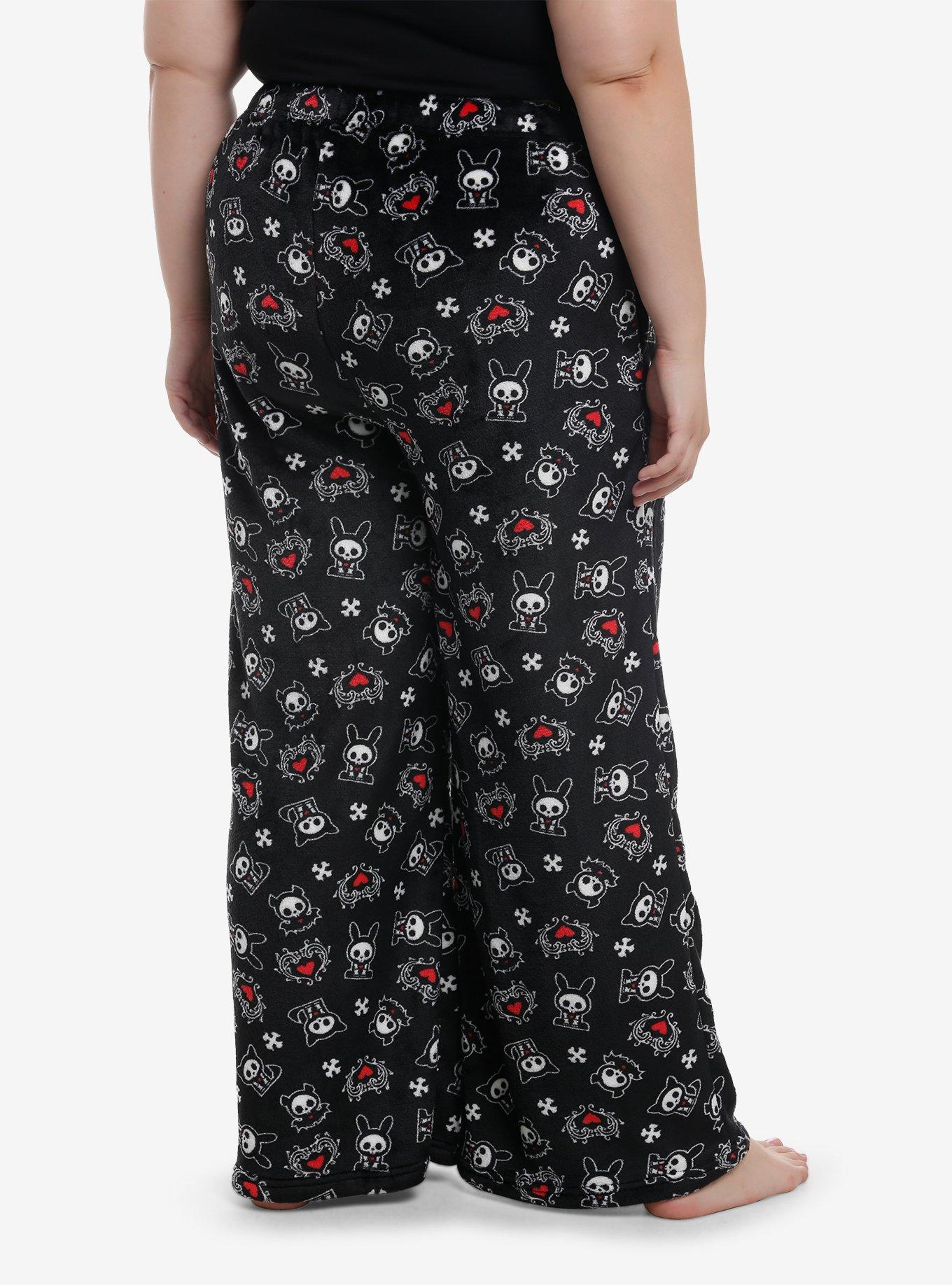 Skelanimals Characters Fuzzy Pajama Pants Plus Size, , hi-res