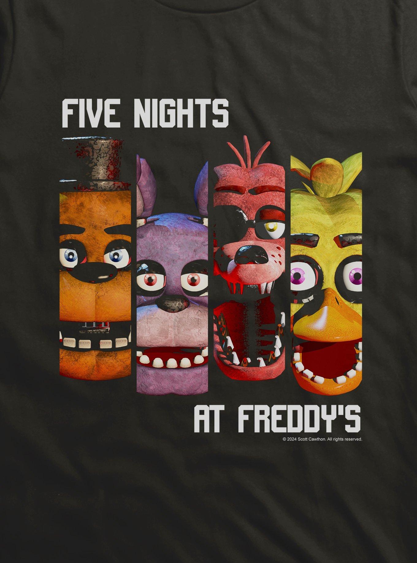 Five Nights At Freddy's Character Panels T-Shirt, , hi-res