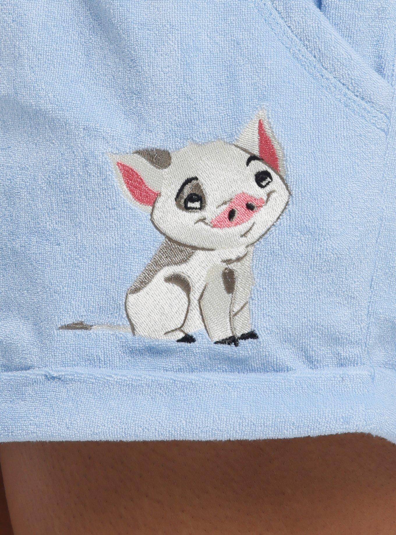 Her Universe Disney Moana Pua & Heihei Girls Lounge Shorts, LIGHT BLUE, alternate