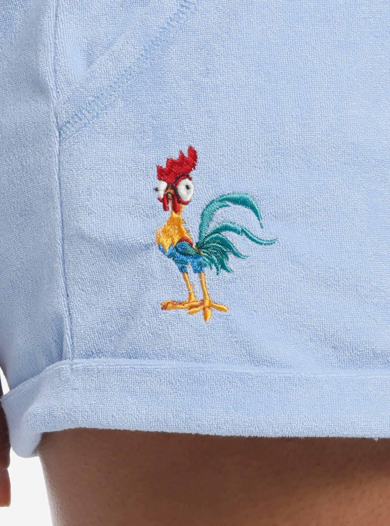 Her Universe Disney Moana Pua & Heihei Girls Lounge Shorts, LIGHT BLUE, alternate