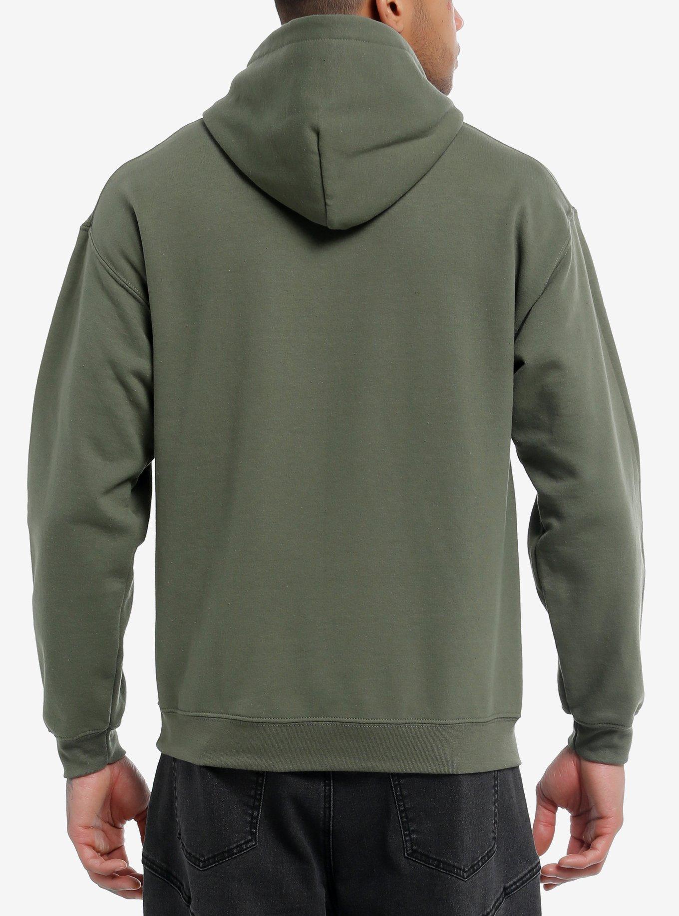 Lamb Of God Skull & Animal Horns Hoodie, SAGE, alternate