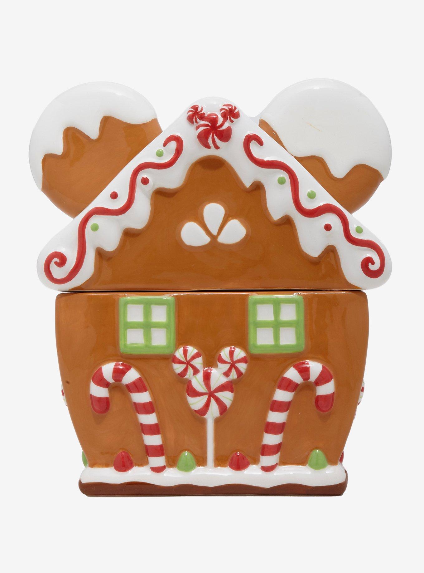Disney Mickey Mouse Gingerbread House Figural Cookie Jar, , alternate