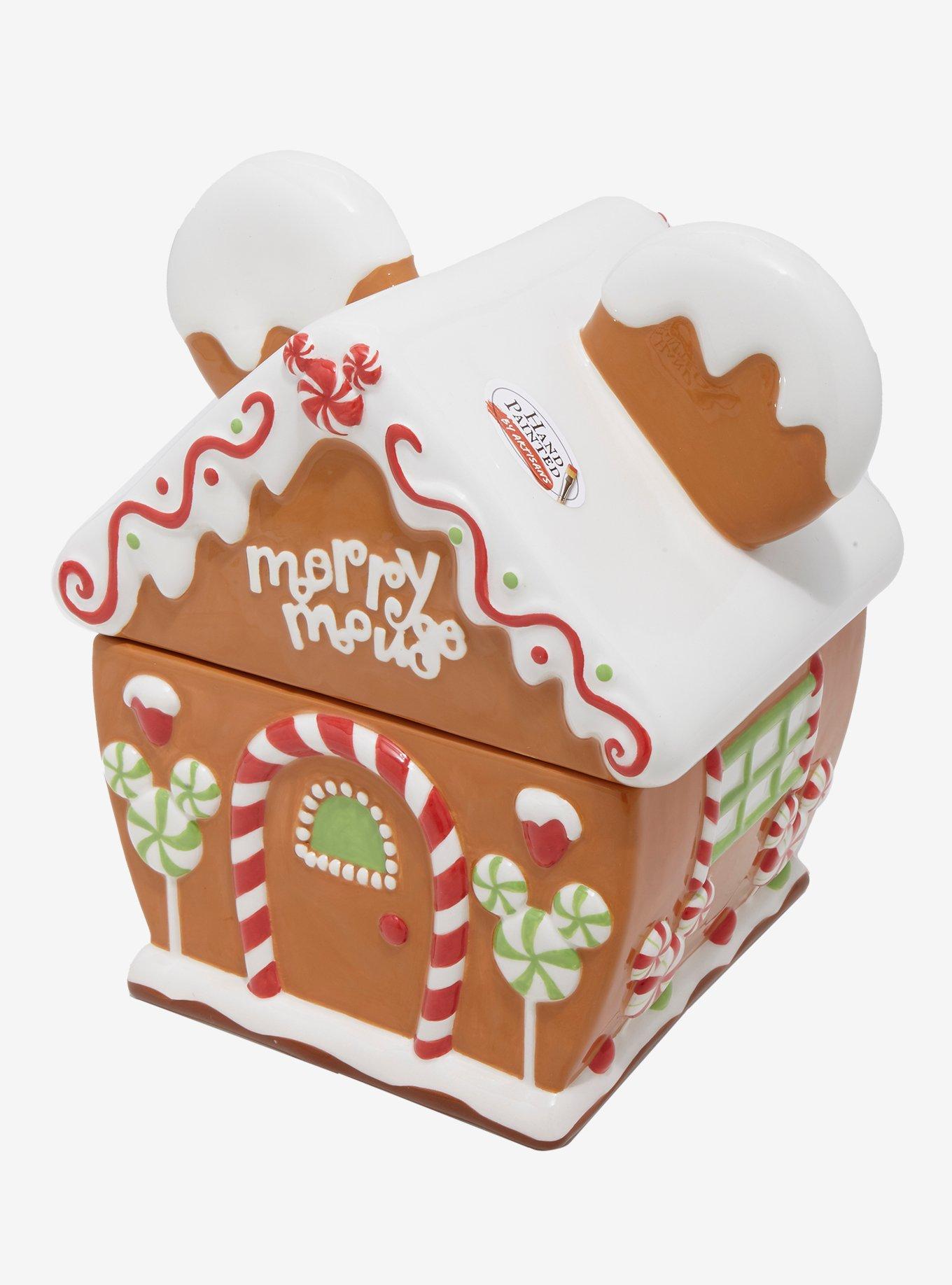 Disney Mickey Mouse Gingerbread House Figural Cookie Jar, , alternate