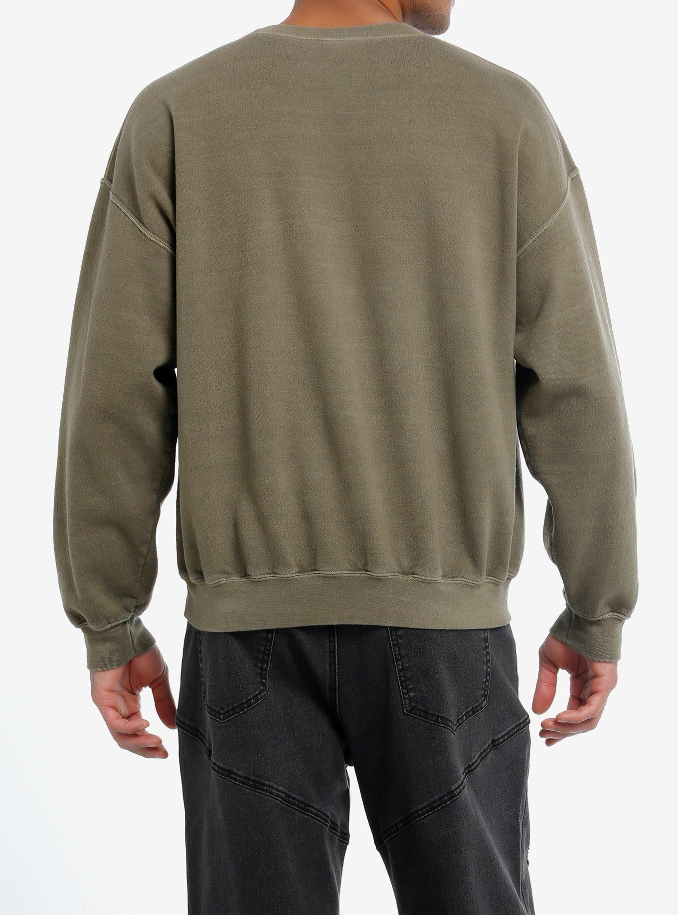 Social Collision Nocturnal Silver Foil Sweatshirt, BLACK, alternate