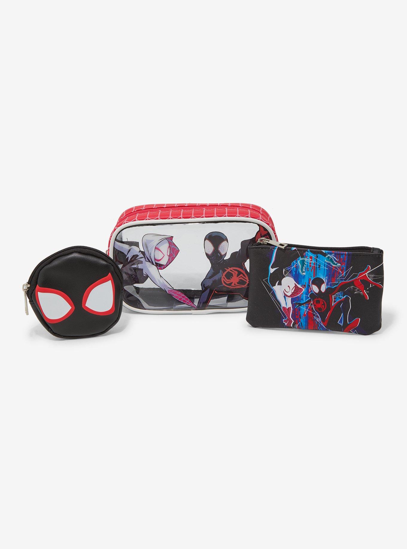 Marvel Spider-Man: Into the Spider-Verse Miles Morales & Spider-Gwen Cosmetic Bag Set - BoxLunch Exclusive, , alternate