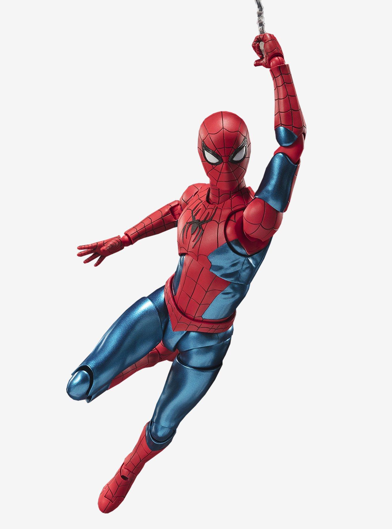 Bandai Spirits Marvel Spider-Man: No Way Home S.H.Figuarts Spider-Man (New Red & Blue Suit) Figure, , alternate