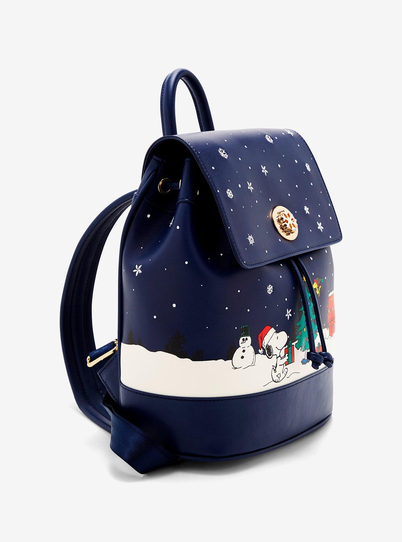 Peanuts Snoopy & Woodstock Holiday Scene Flap Mini Backpack, , hi-res