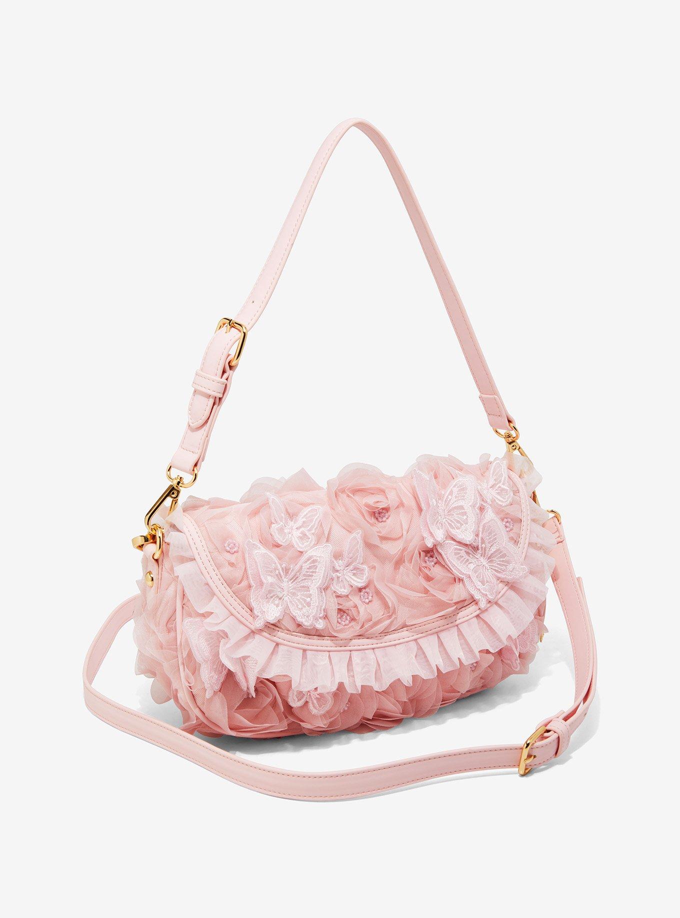 Our Universe Wicked Glinda Floral Crossbody Bag, , alternate