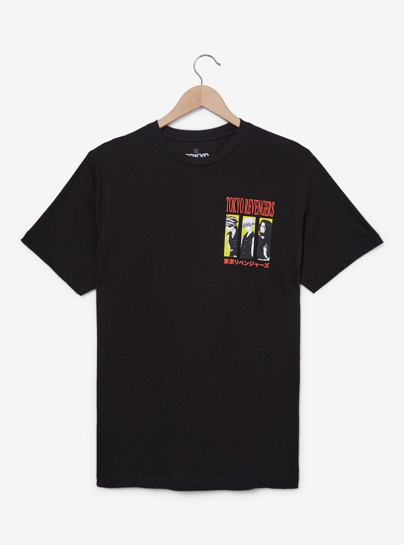 Tokyo Revengers Trio T-Shirt — BoxLunch Exclusive, BLACK, alternate