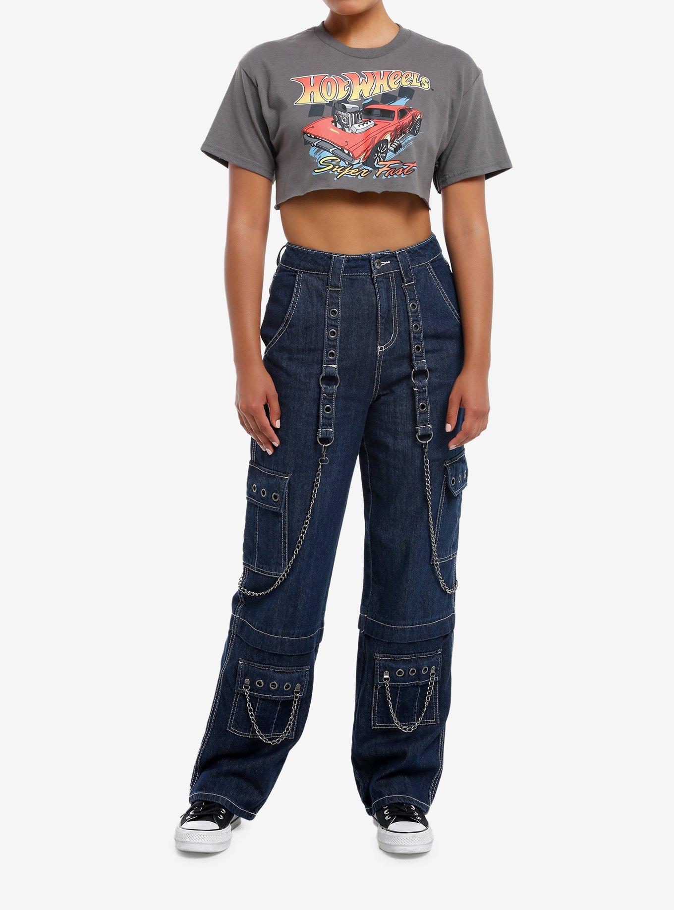 Hot Wheels Super Fast Crop Girls T-Shirt, , hi-res