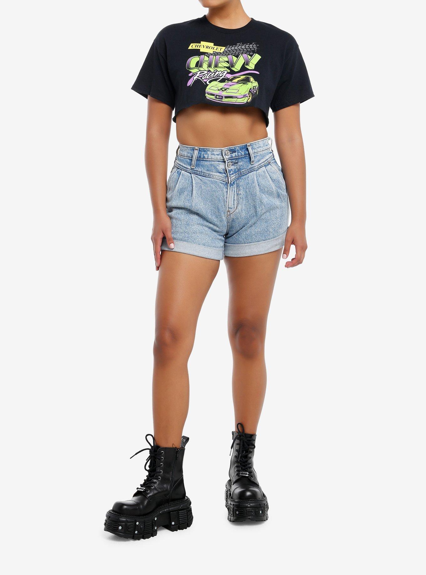 Chevrolet Chevy Racing Crop Girls T-Shirt, MULTI, alternate