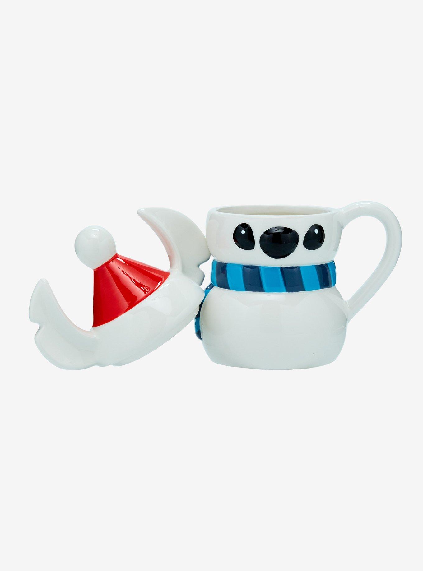 Disney Lilo & Stitch Snowman Stitch Mug with Lid, , hi-res