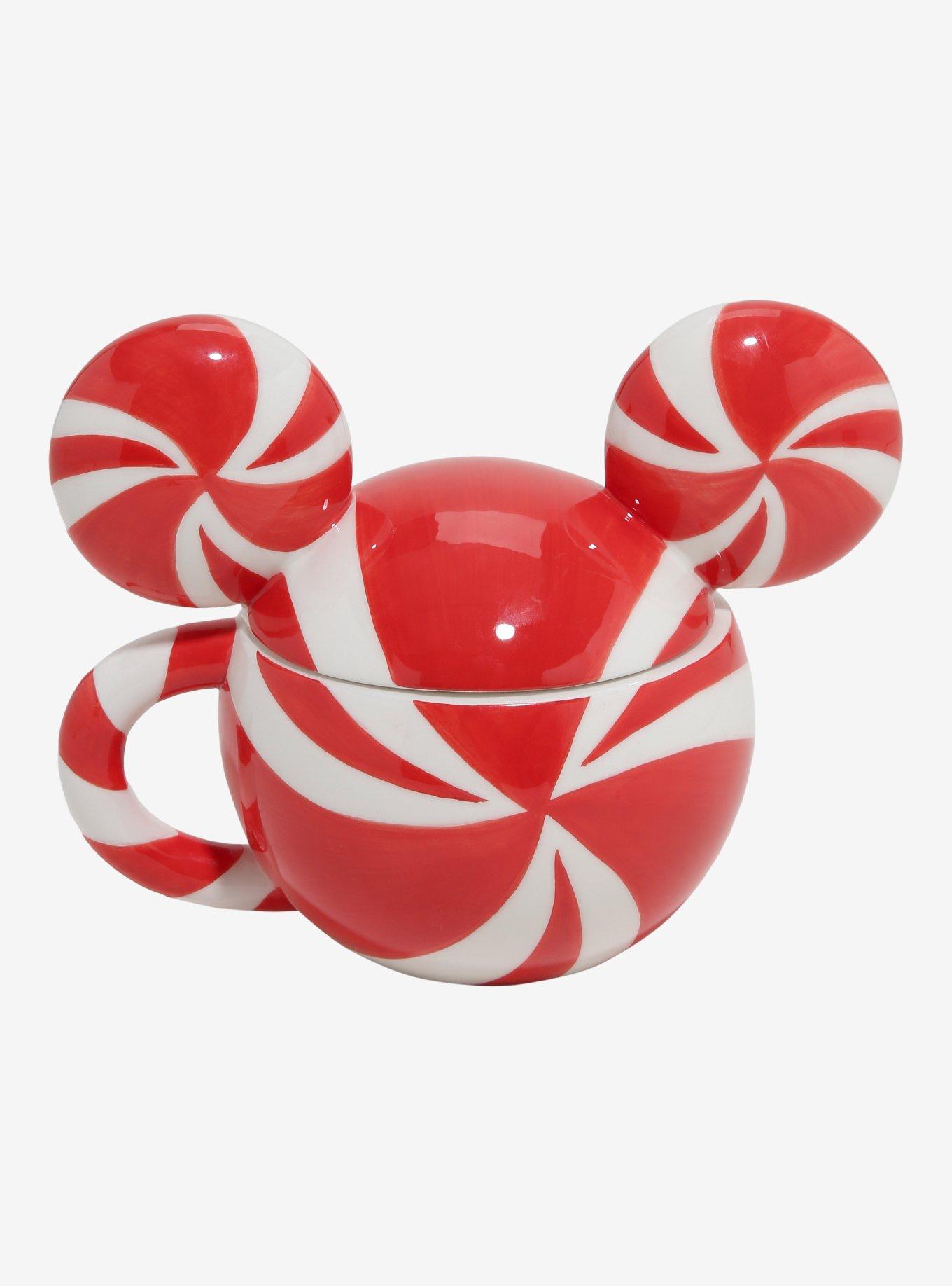 Disney Mickey Mouse Peppermint Candy Figural Mug With Lid, , alternate