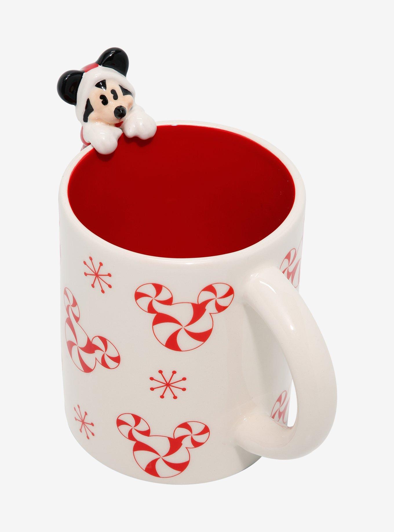 Disney Mickey Mouse Santa Suit Peppermint Mug, , alternate