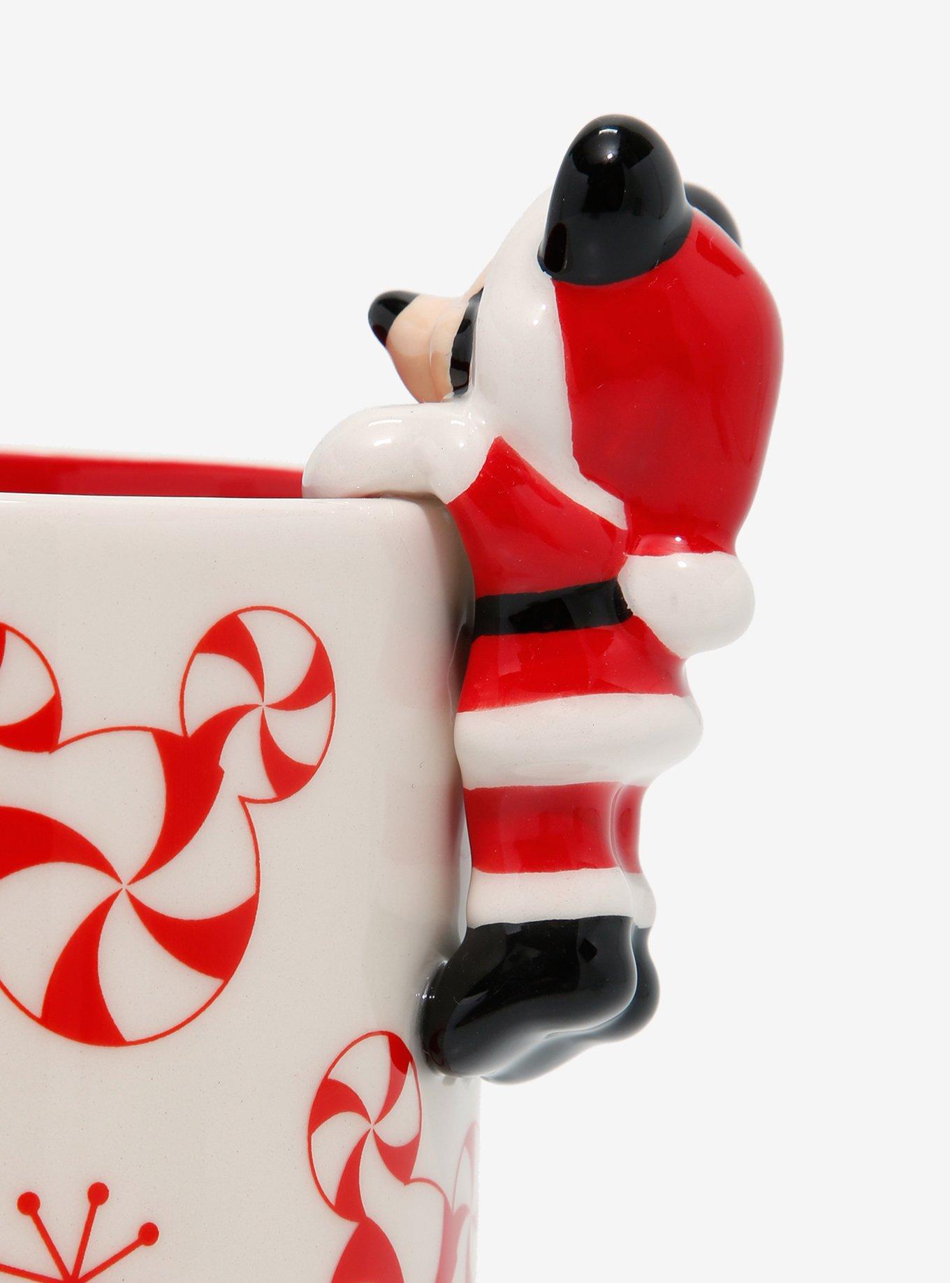 Disney Mickey Mouse Santa Suit Peppermint Mug, , alternate