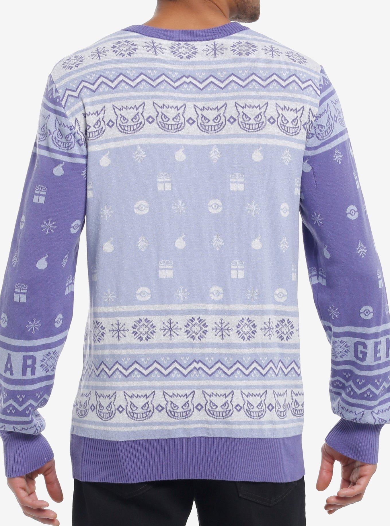 Pokemon Gengar Holiday Sweater, MULTI, alternate