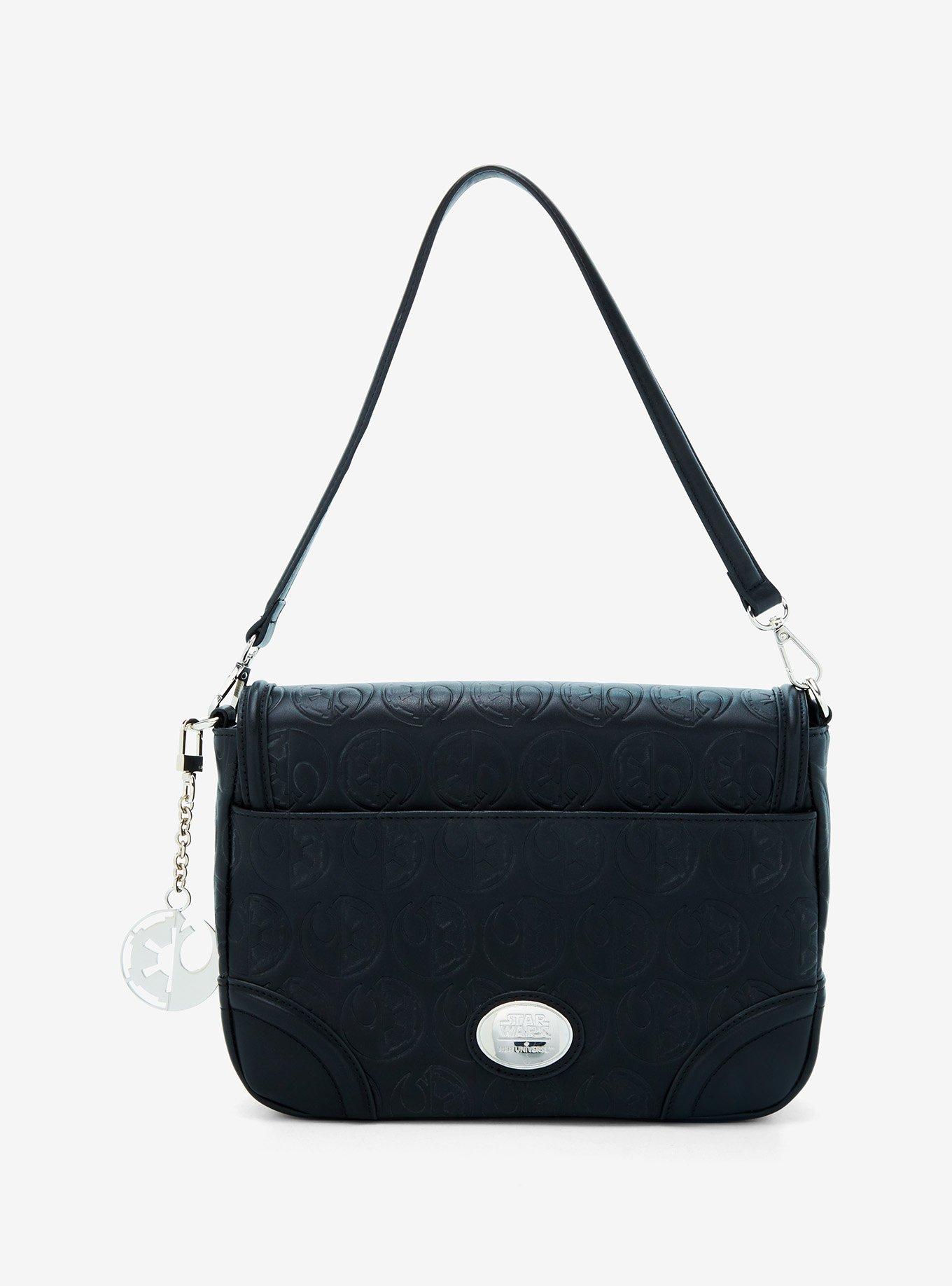 Her Universe Star Wars Rebel & Imperial Split Logo Crossbody Bag Her Universe Exclusive, , hi-res