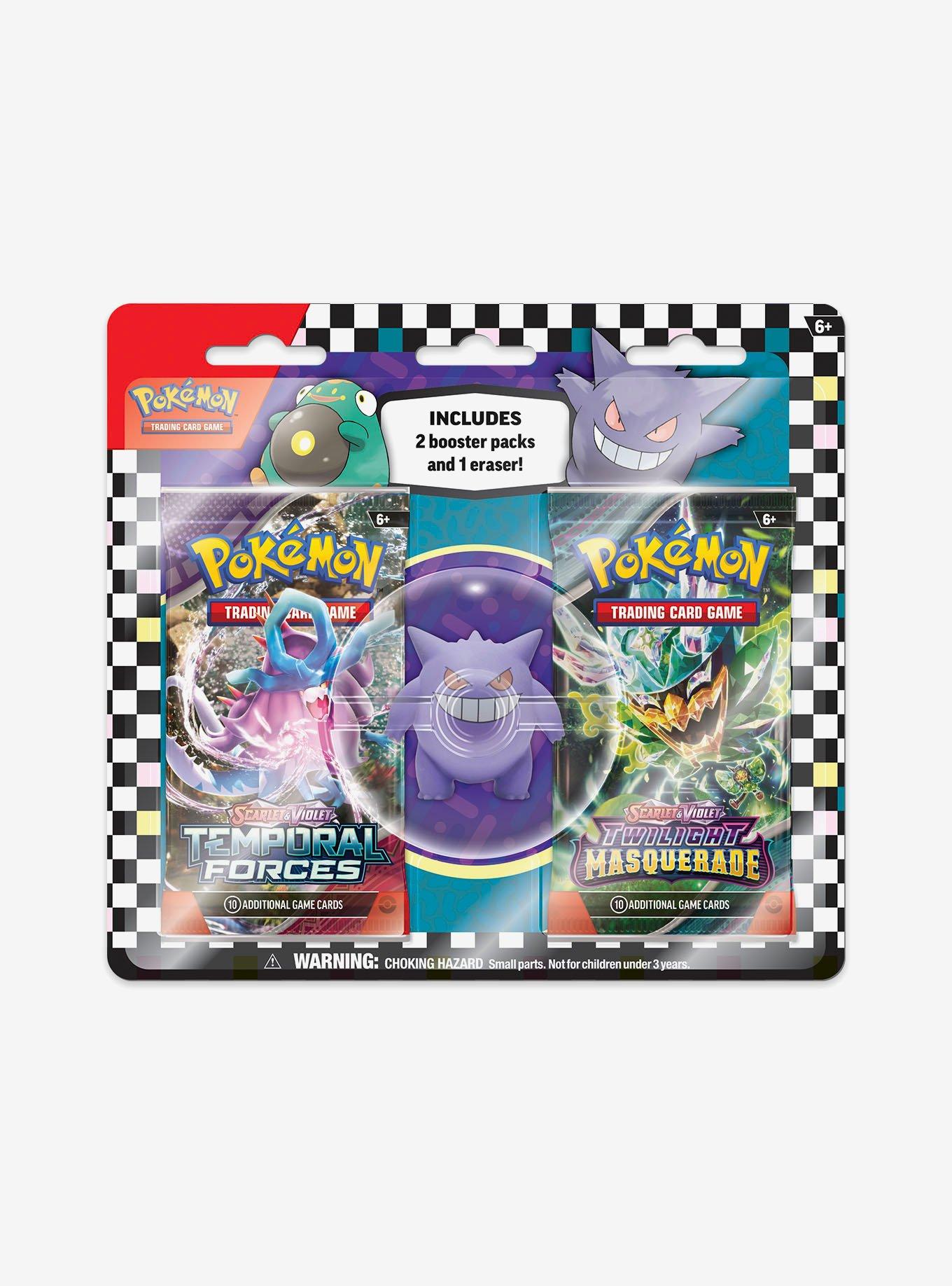 Pokemon Trading Card Game Double Booster Pack & Blind Eraser Set, , hi-res