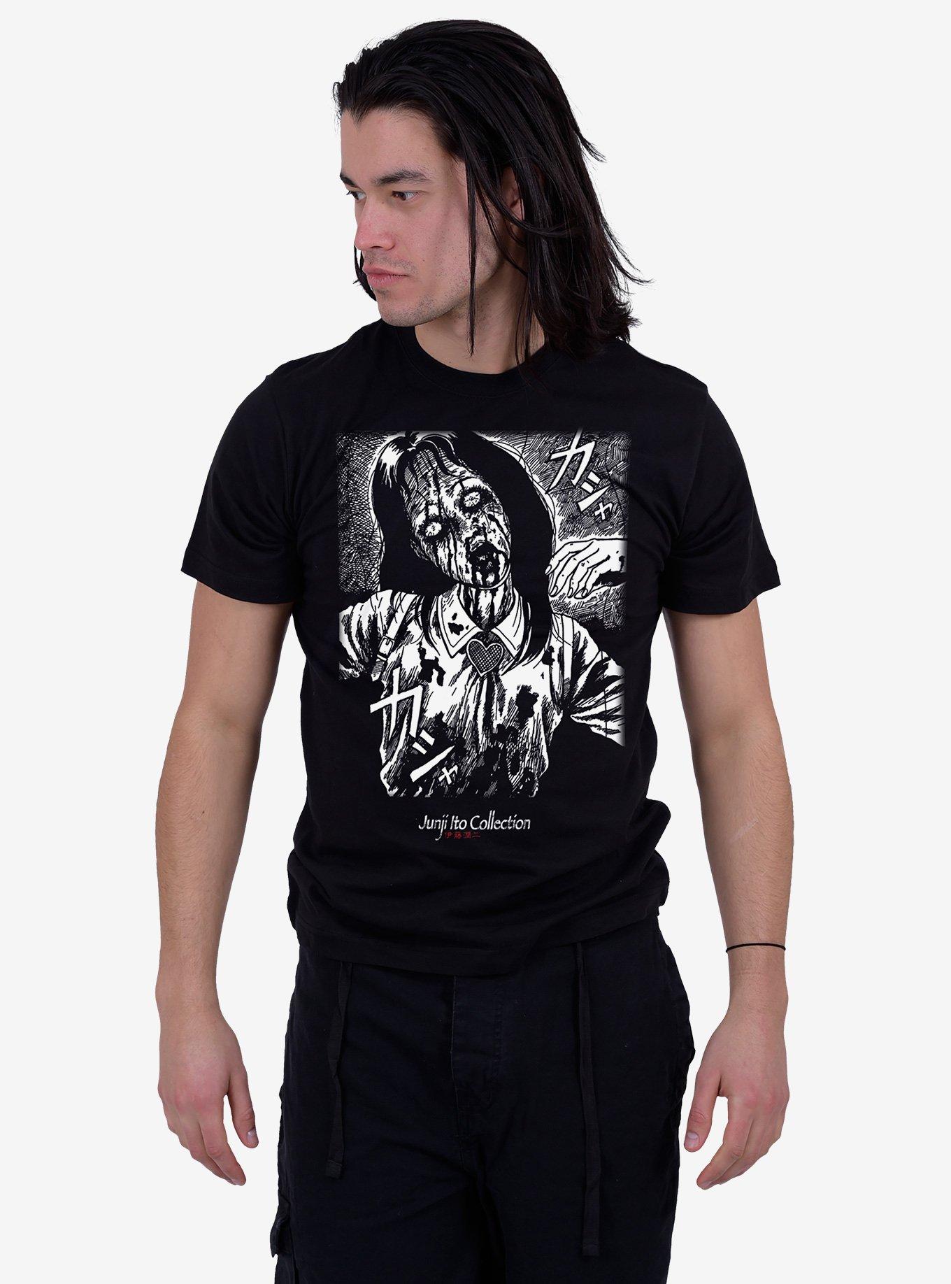 Junji Ito Bleeding Front Print T-Shirt, BLACK, alternate