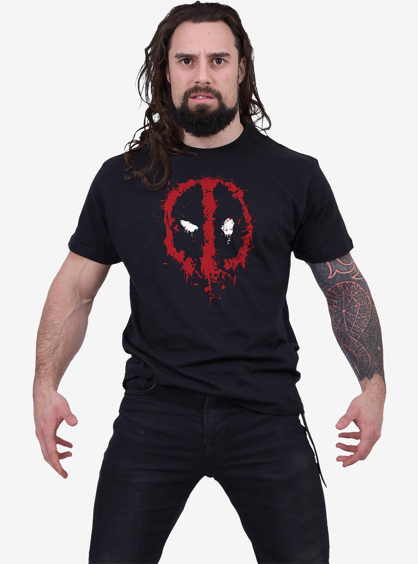 Marvel Deadpool Splat Front Print T-Shirt, , hi-res