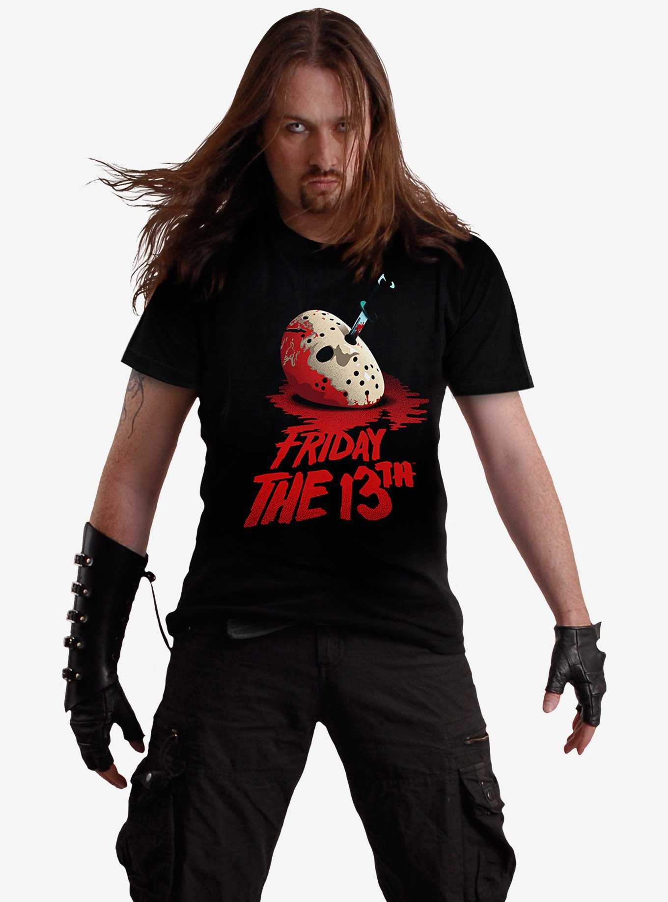 Friday the 13th Classic Mask Front Print T-Shirt, , hi-res