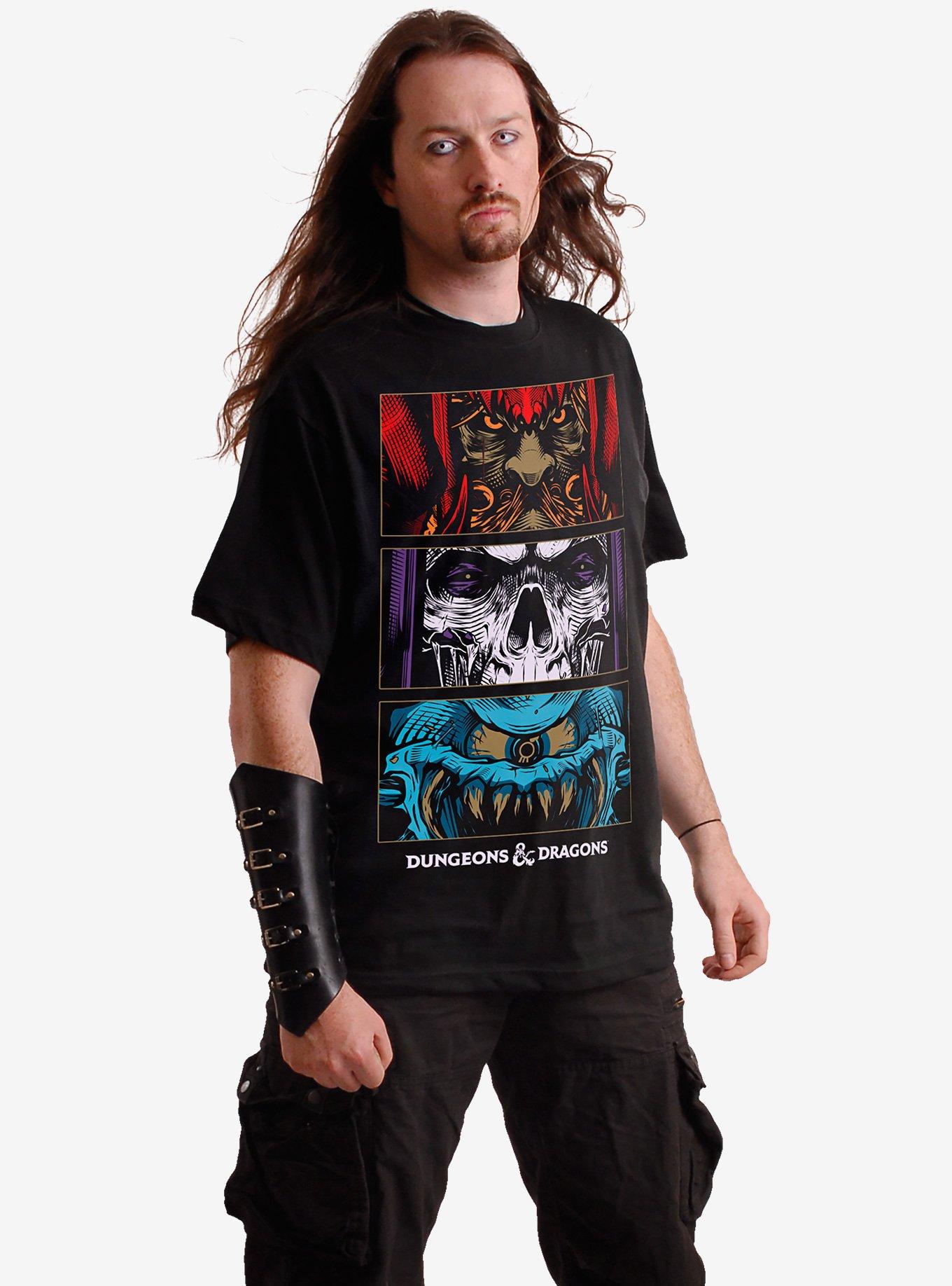 Dungeons & Dragons Guidebooks Front Print T-Shirt, BLACK, alternate