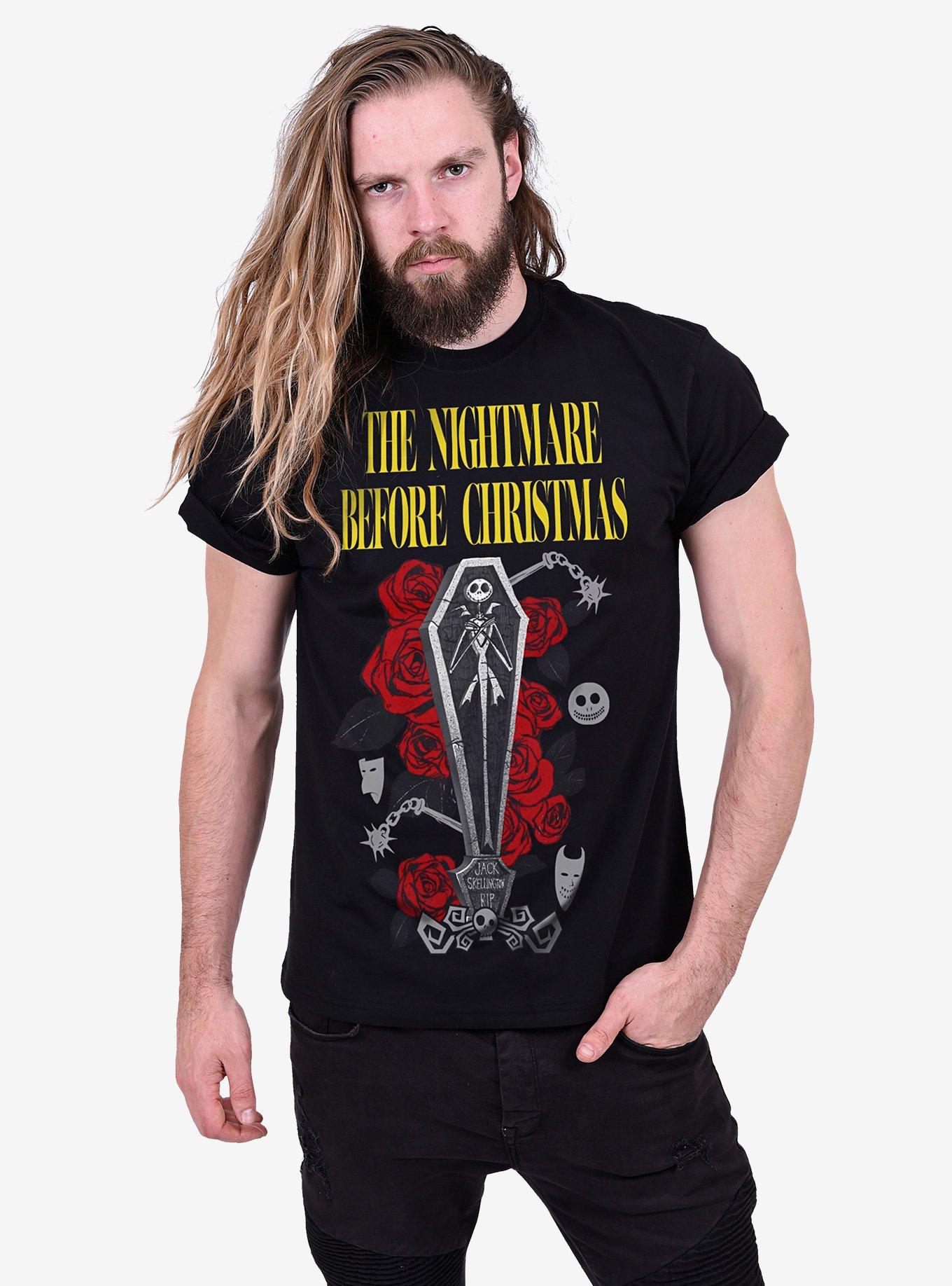 Disney Nightmare Before Christmas Jack Coffin Front Print T-Shirt, , hi-res